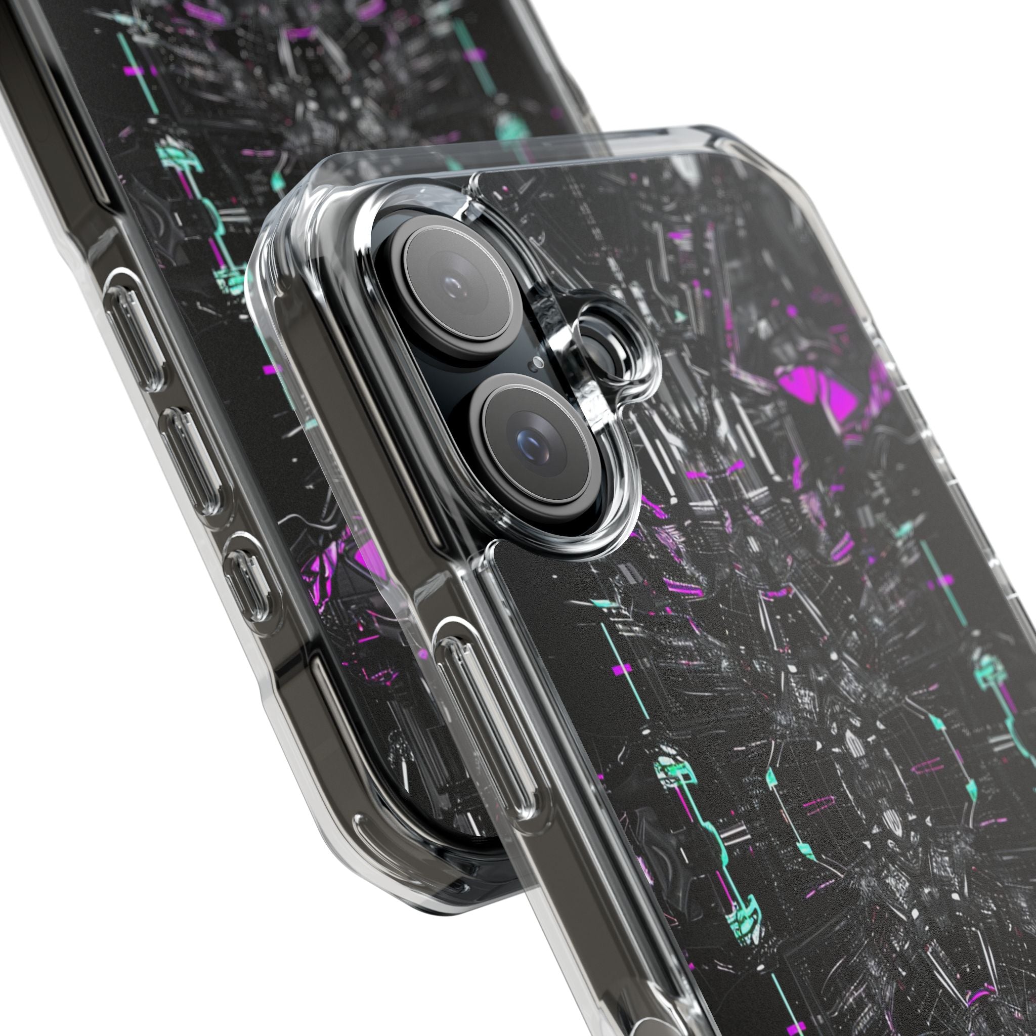 Cybernetic Neon Nexus iPhone 16 - Impact Clear+