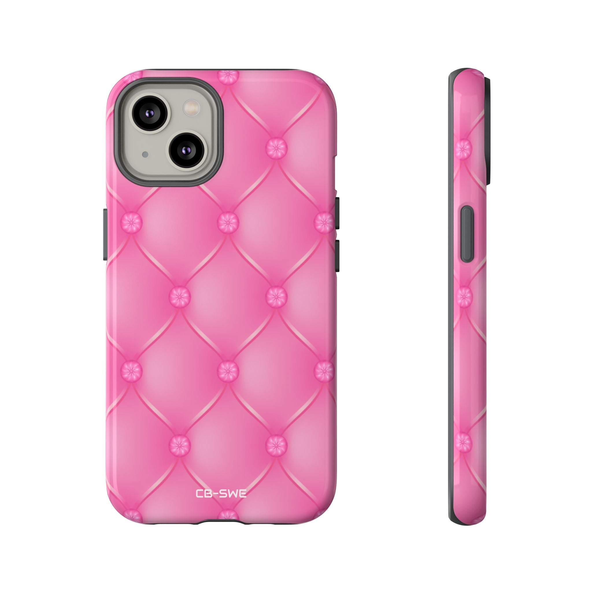 Quilted Pink Elegance - iPhone Case