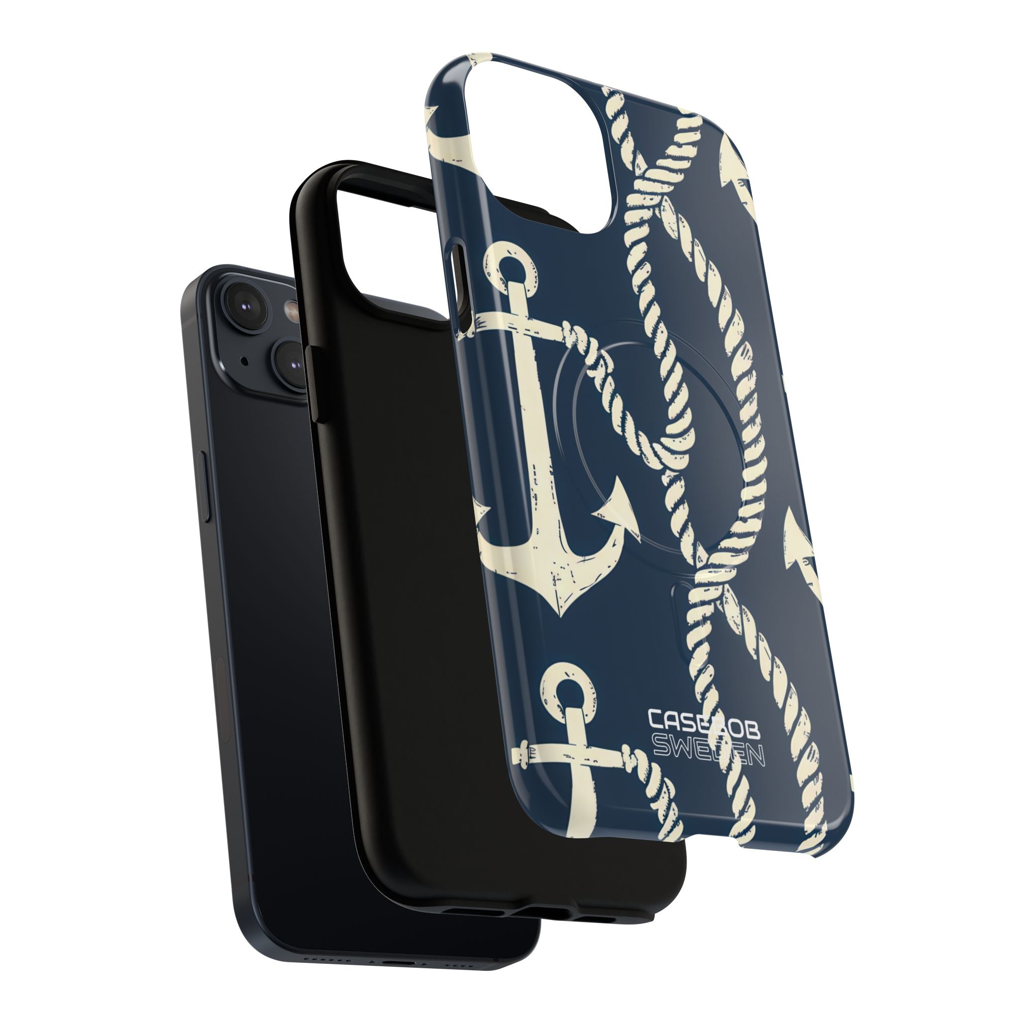 Nautical Anchors Rope iPhone 14 - Tough+