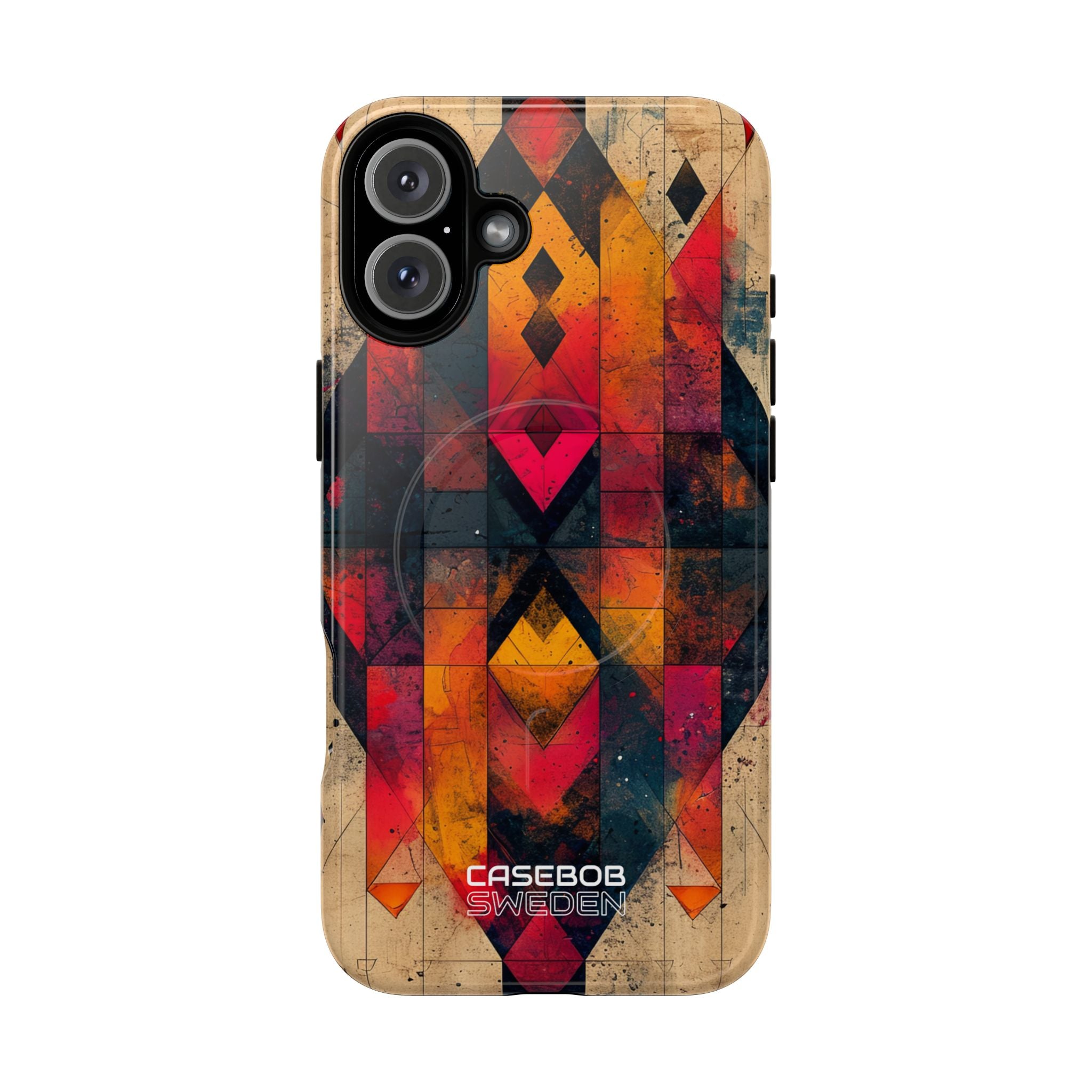 Fiery Symmetry Fusion iPhone 16 - Tough+