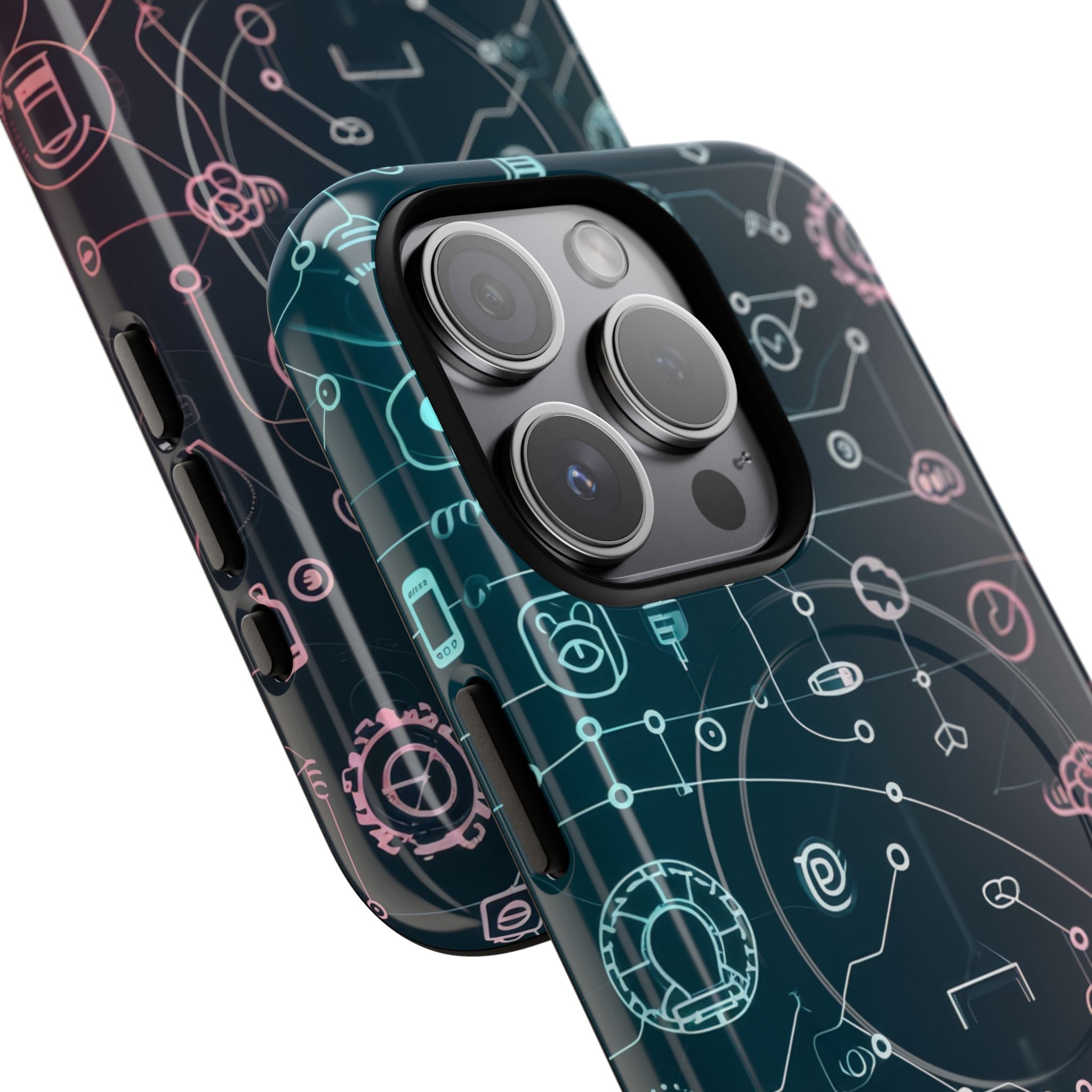 Digital Circuit Flow iPhone 15 - Tough+