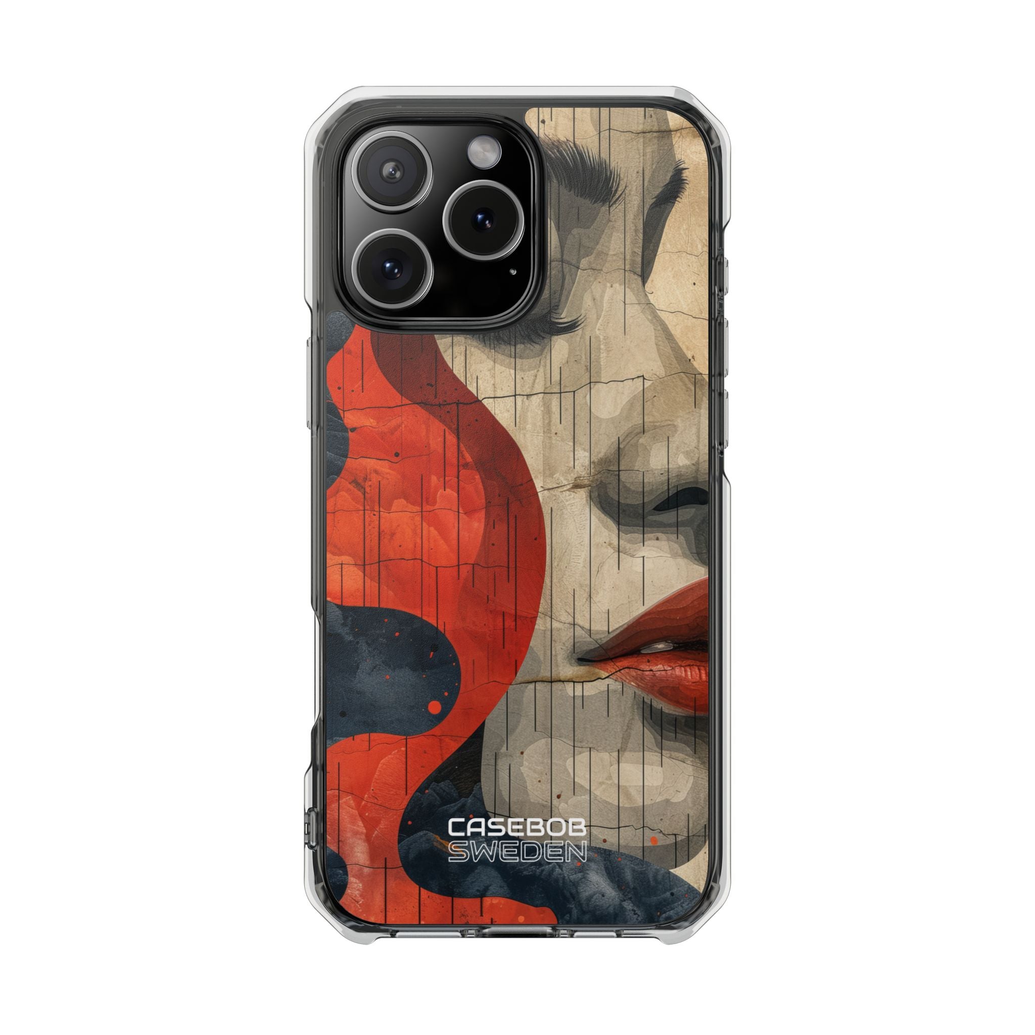 Crimson Flow Profile iPhone 16 - Impact Clear+