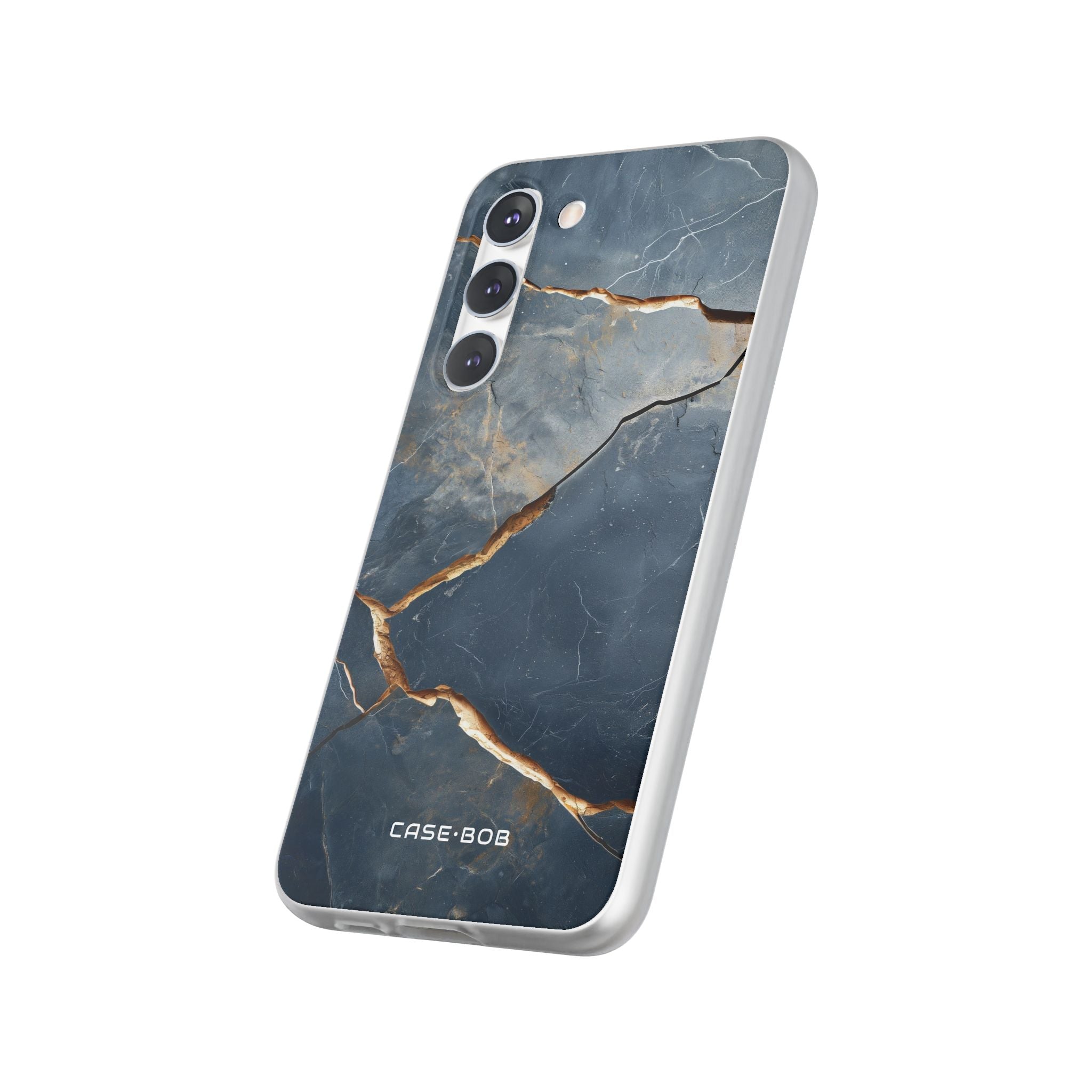 Jagged Vein Navy Samsung S23 Plus Case - Soft