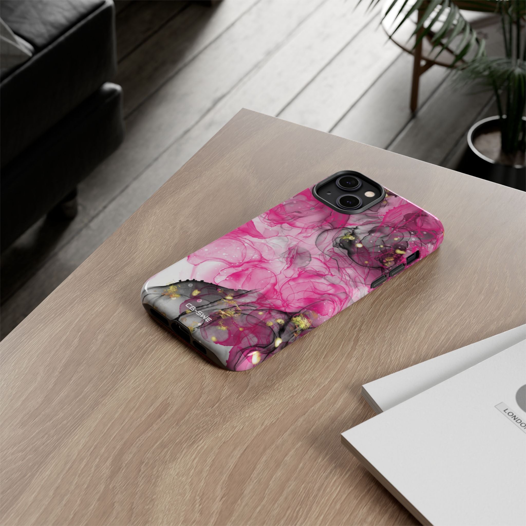 Vibrant Pink Swirls - iPhone Case