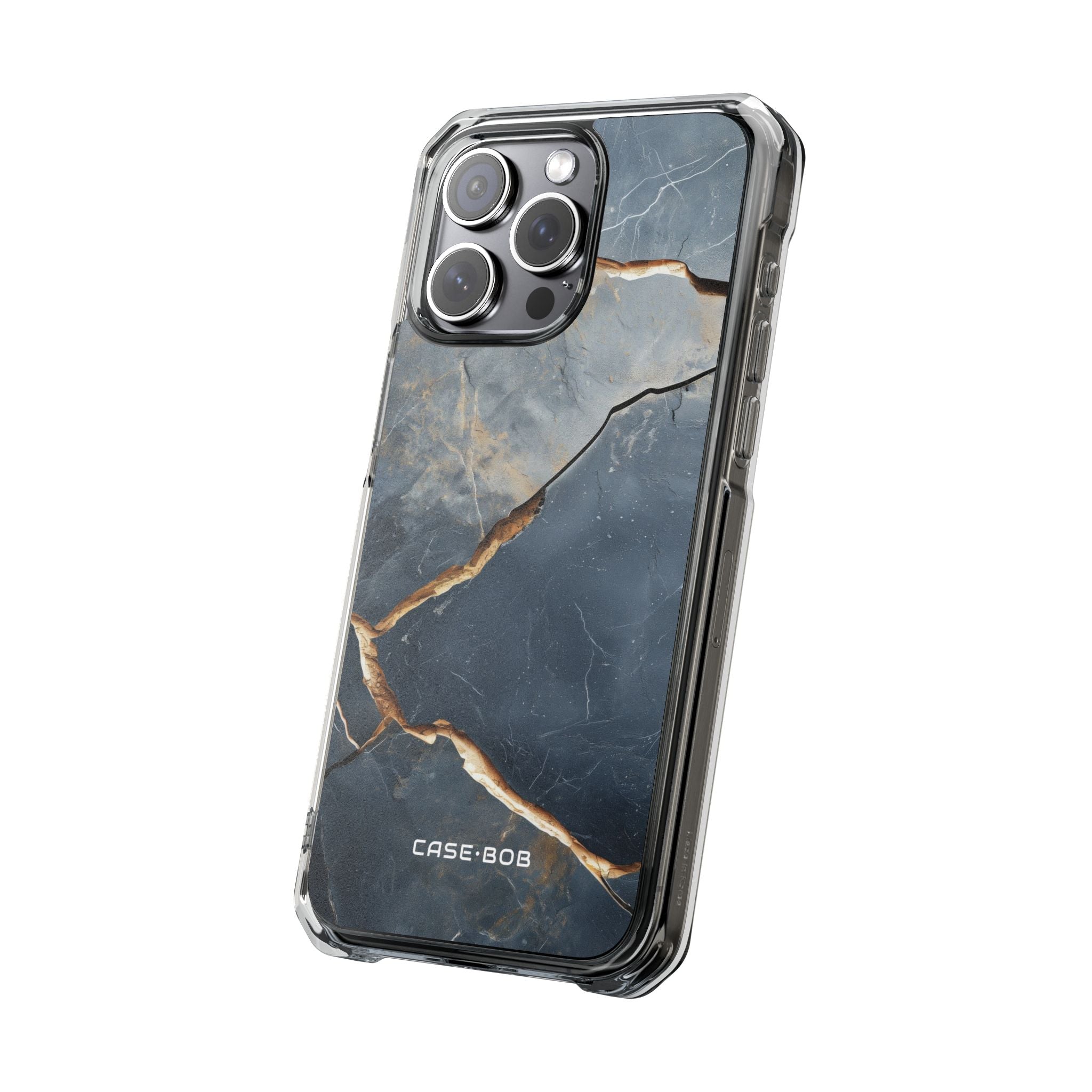 Jagged Vein Navy iPhone 15 Pro Max Case - Impact