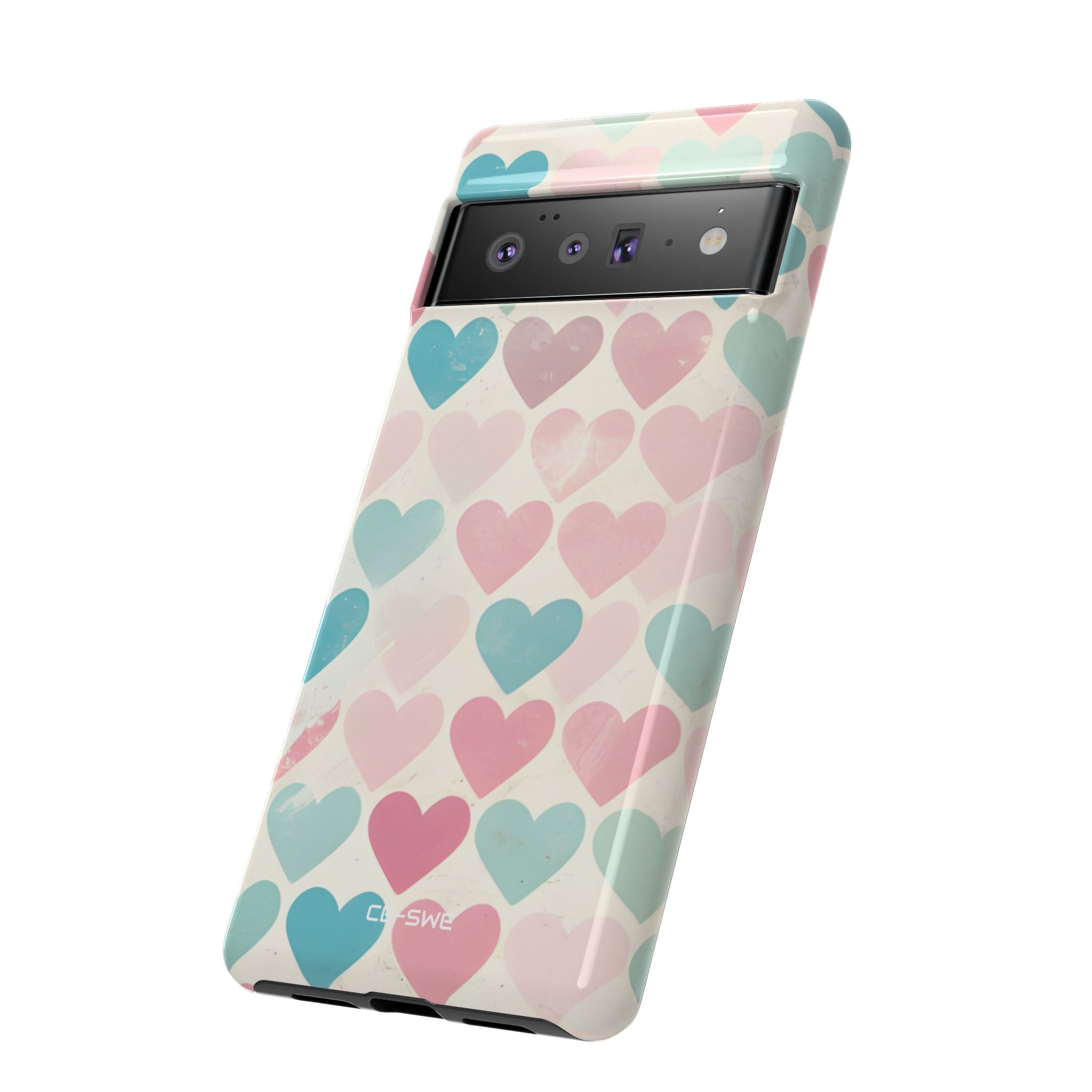 Retro Hearts Symmetry - Google Pixel Case