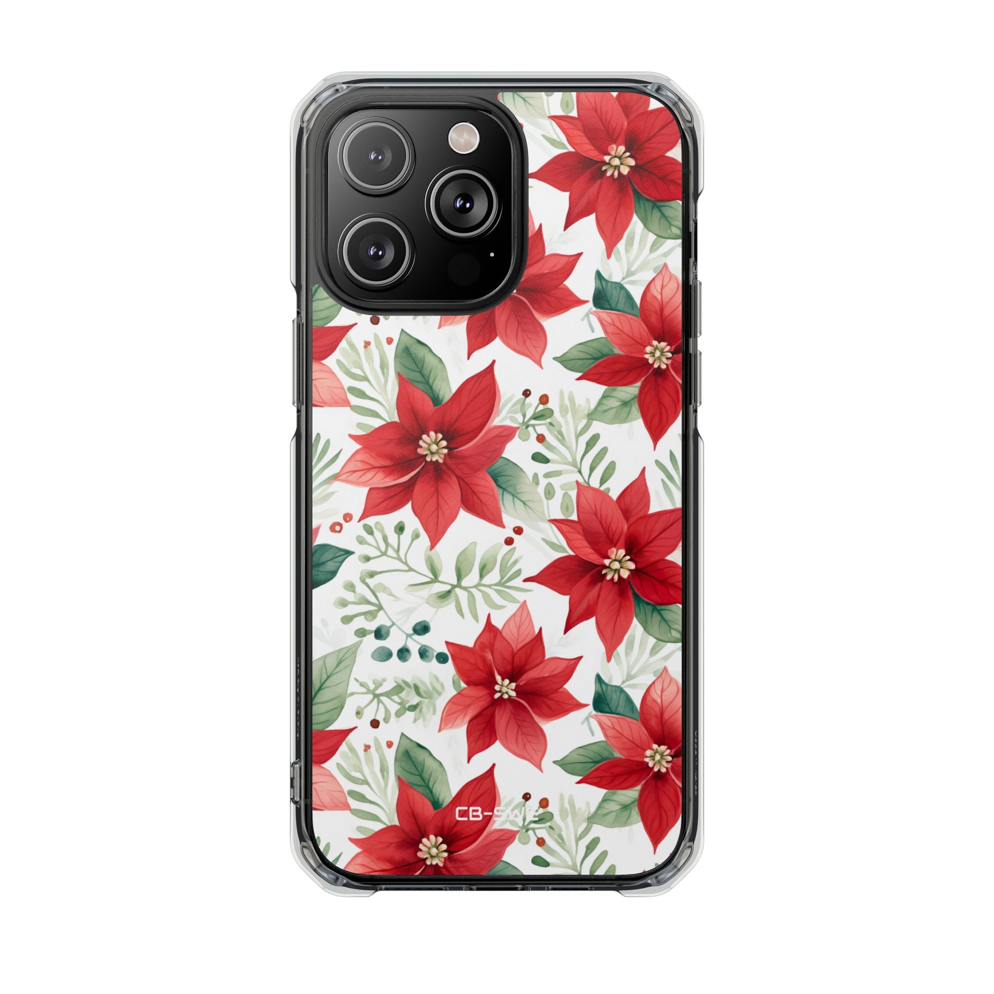 Poinsettias Bloom Bright iPhone Case - Impact