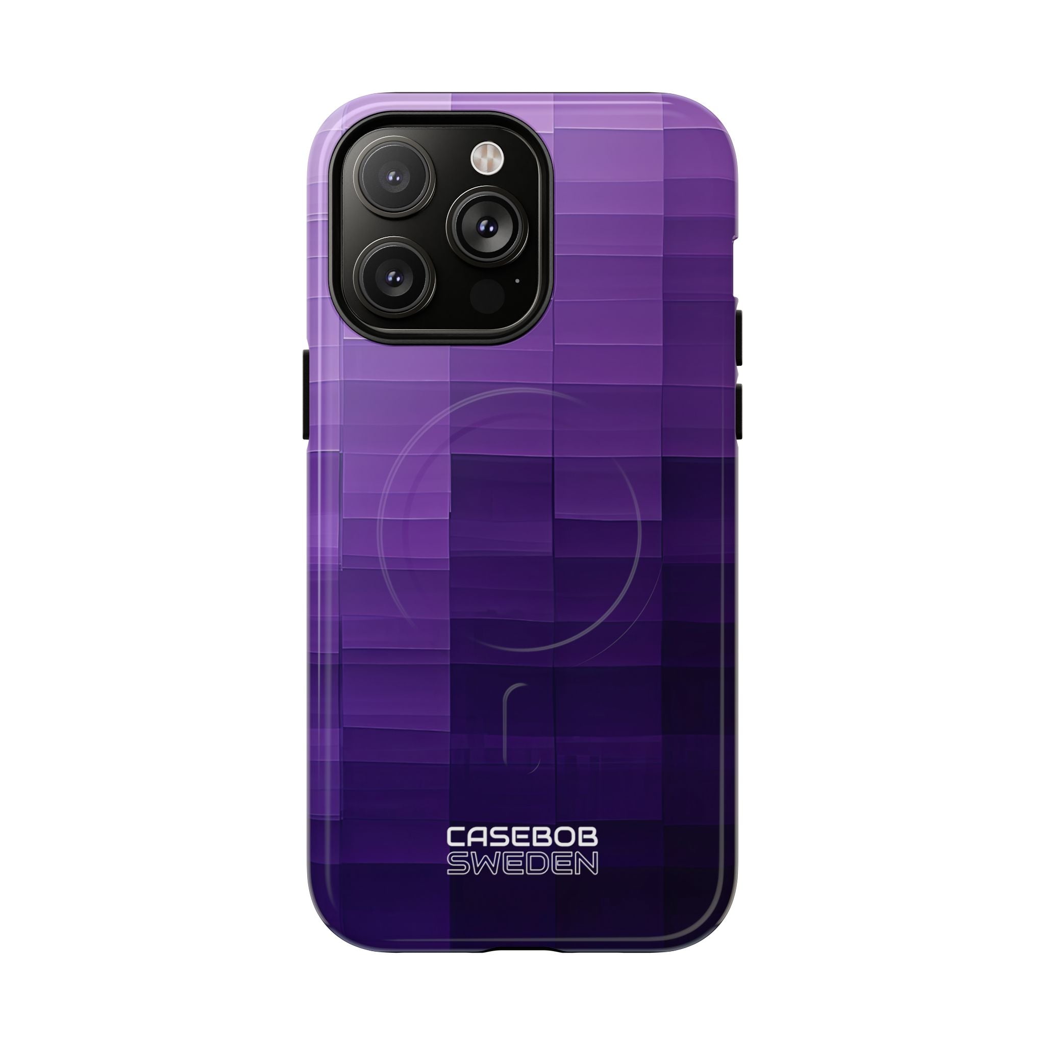 Purple Horizon Grid iPhone 14 - Tough+