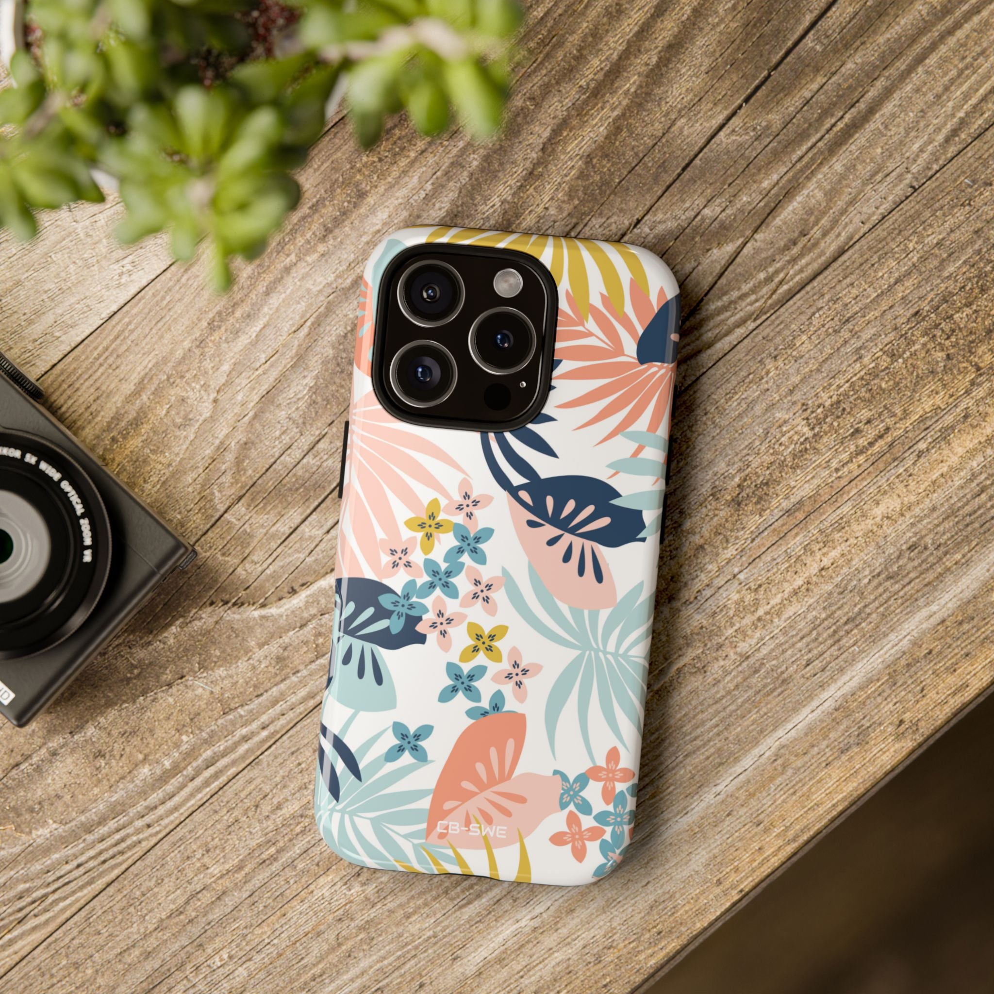 Tropical Foliage Blooms - iPhone Case