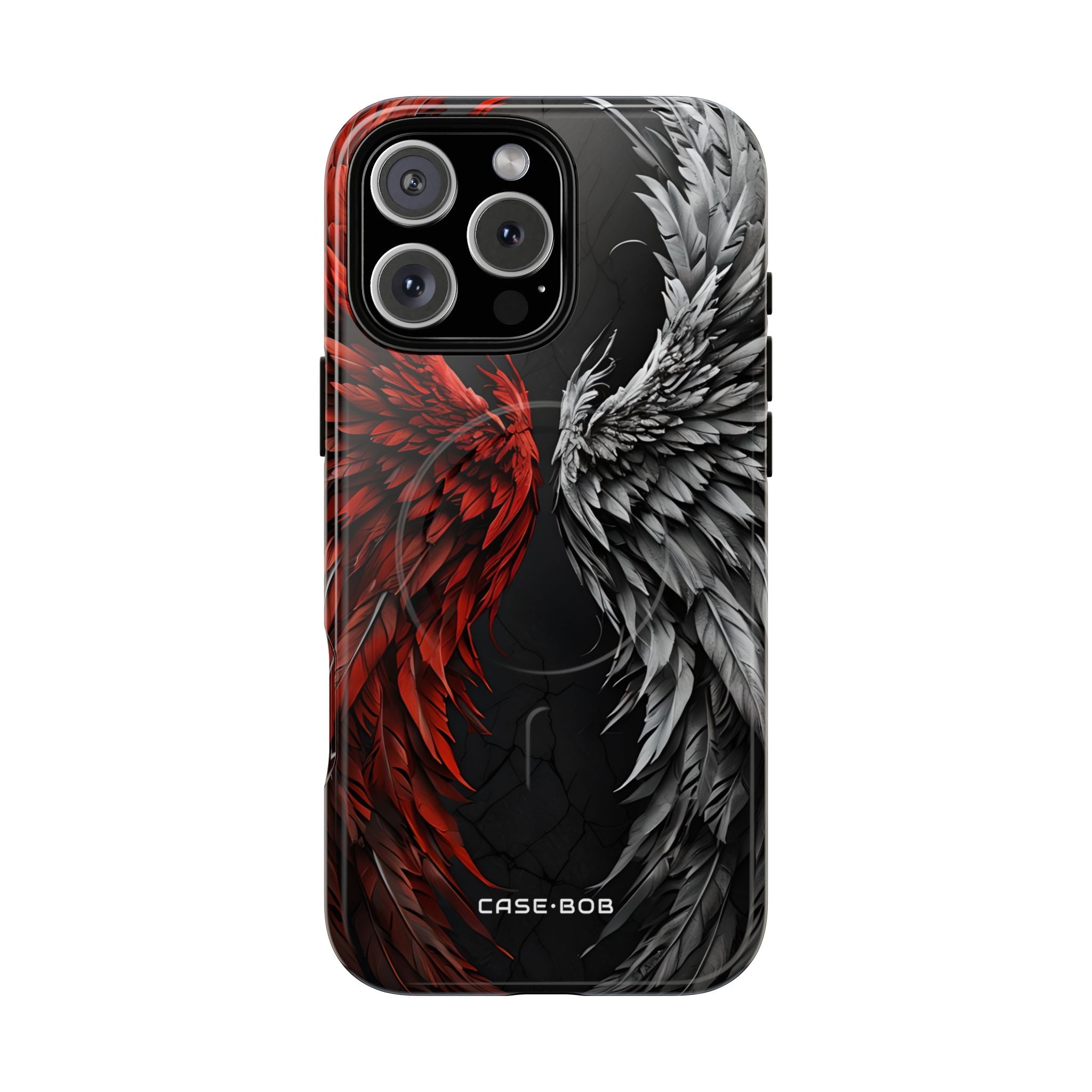 Crimson White Wings iPhone 16 Pro Max Case - Tough+