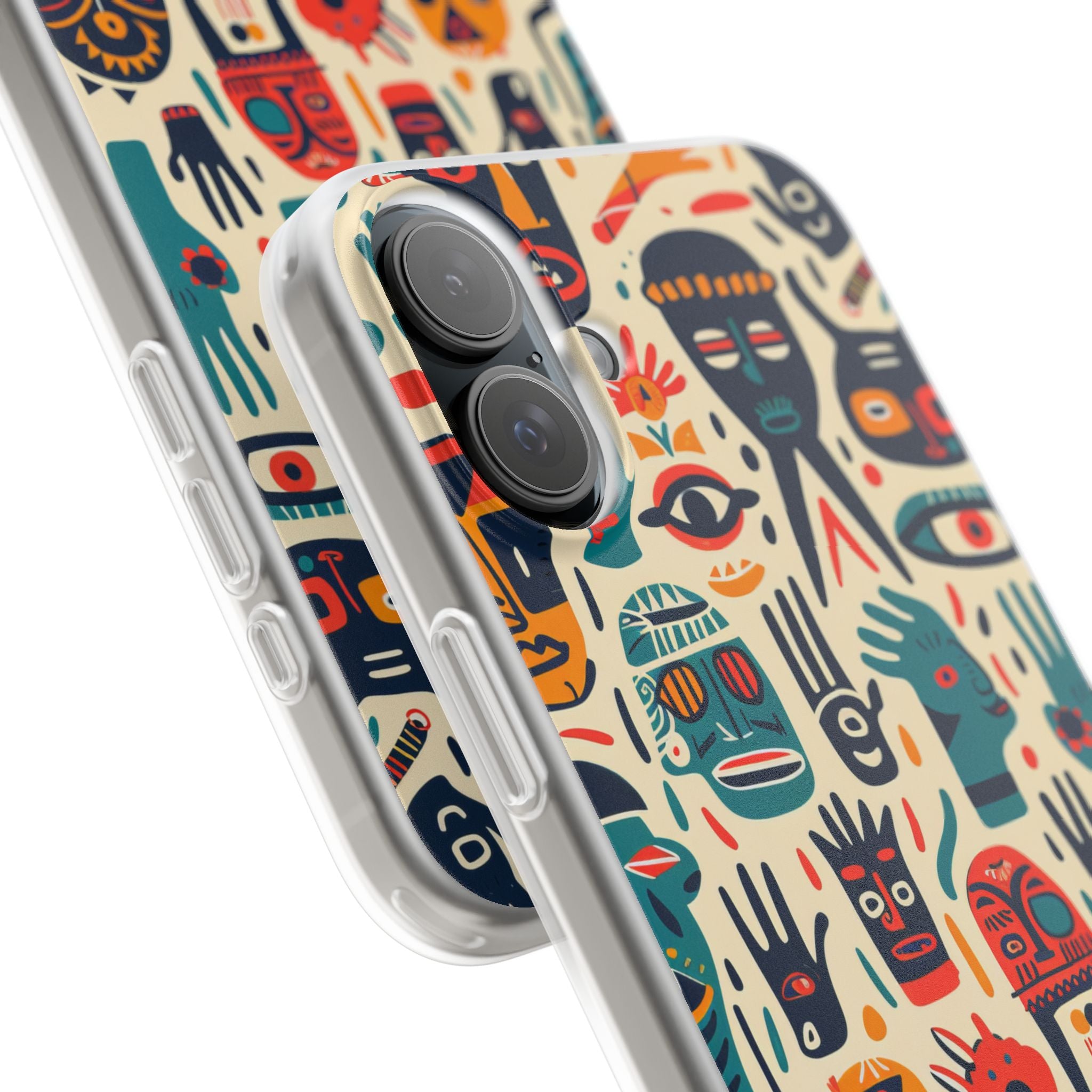 Vivid Faces iPhone 16 Plus Case - Soft