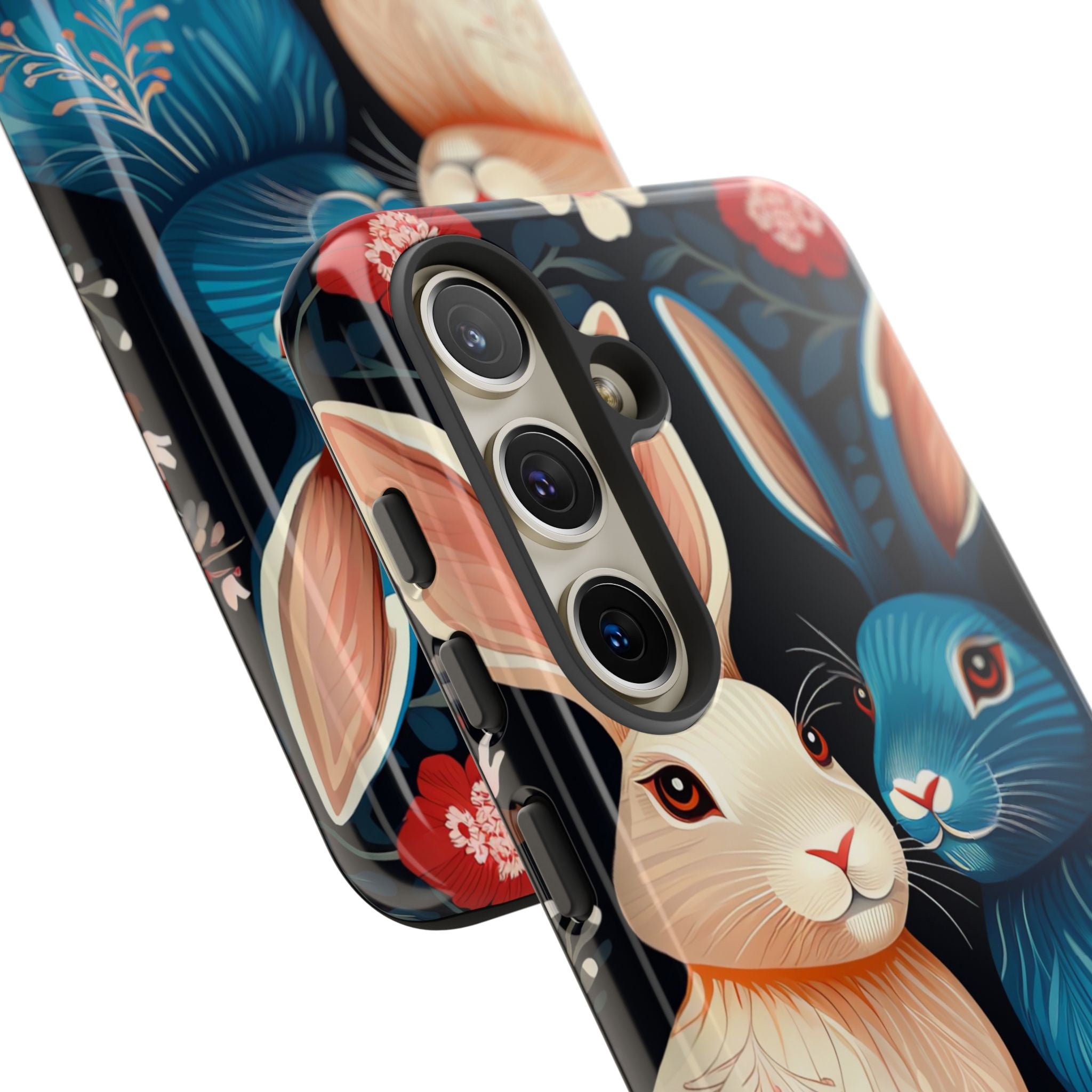 Rabbits Embrace Blossoms - Samsung Case