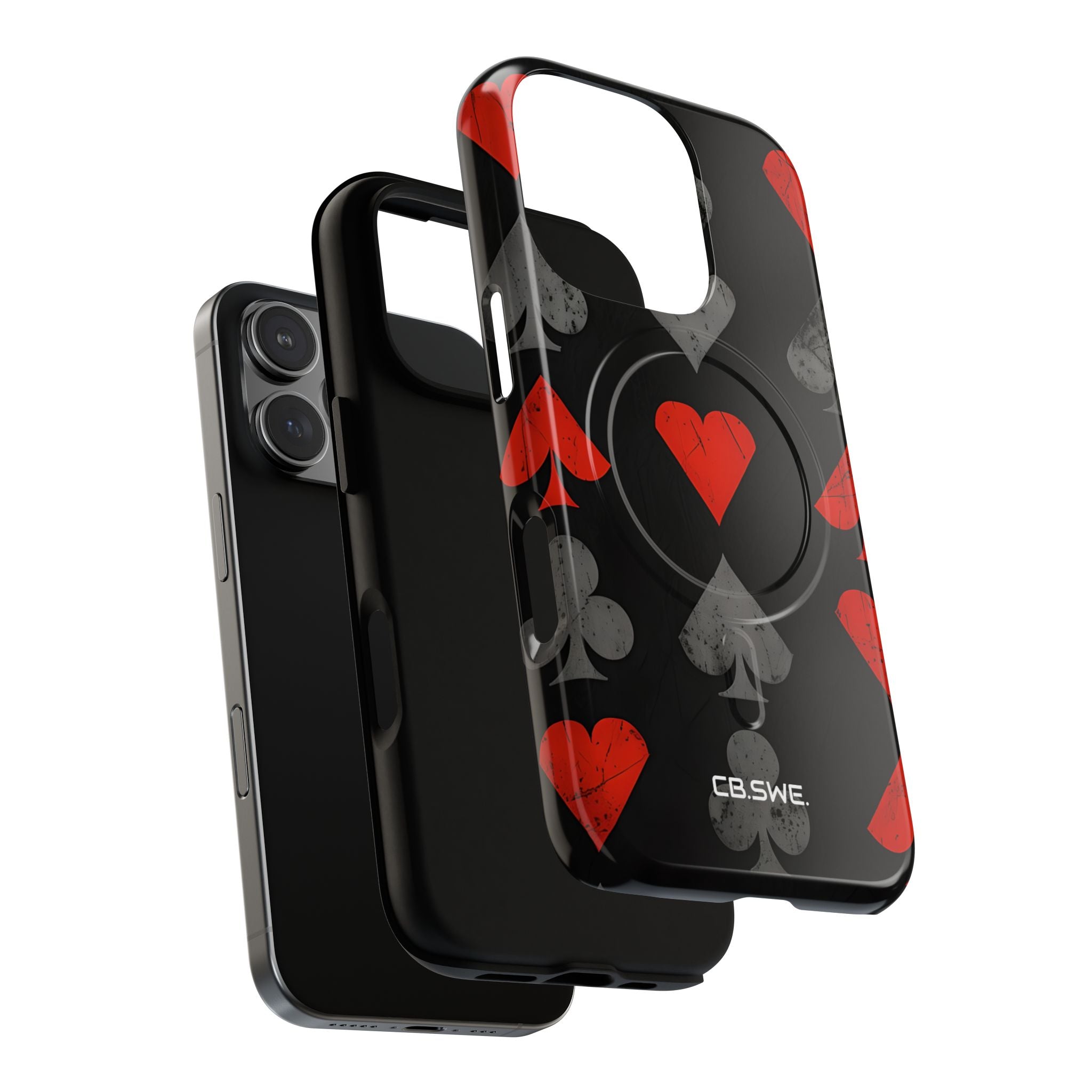 Playing Card Suits Gothic Flair iPhone 16 - Tough+