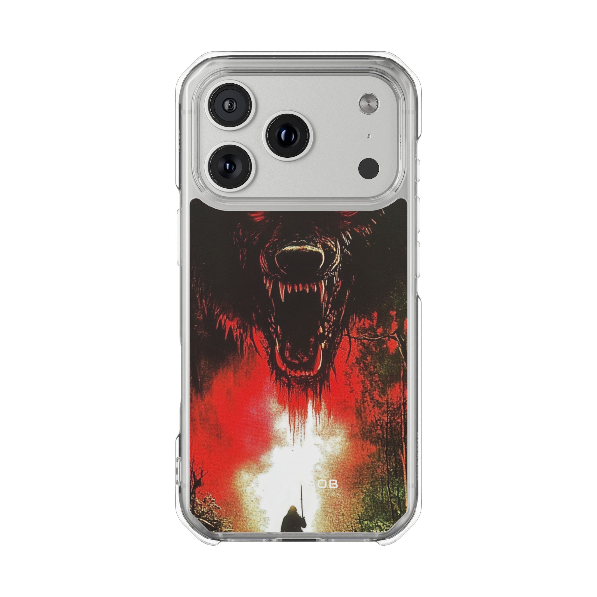 Red Moon Wolf iPhone 17 Pro Case - Impact