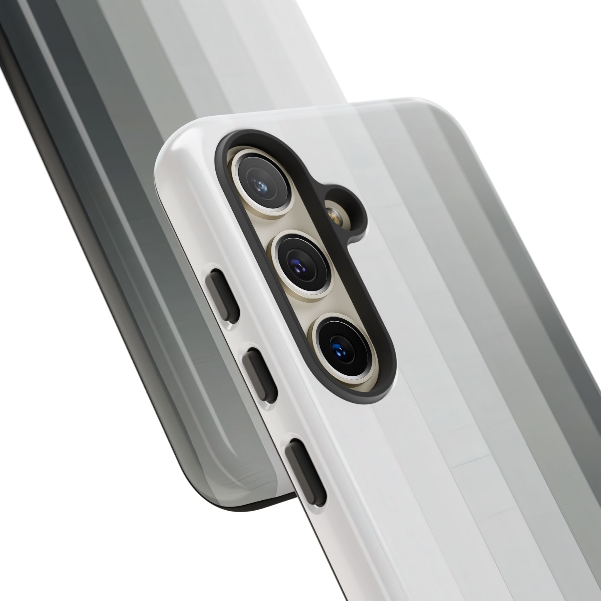 Silver Gradient Stripes Samsung S24 - Tough