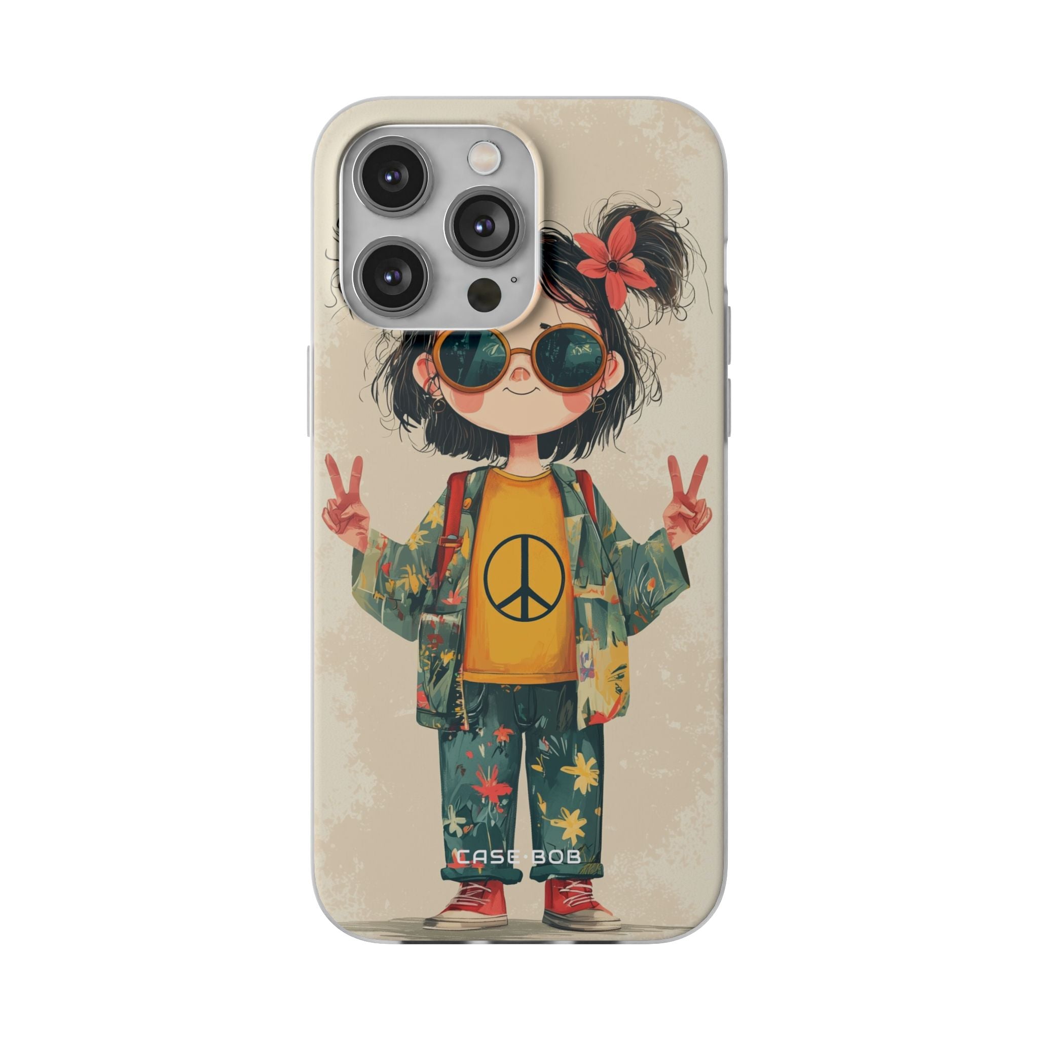 Peace Pigtails iPhone 14 Pro Max Case - Soft