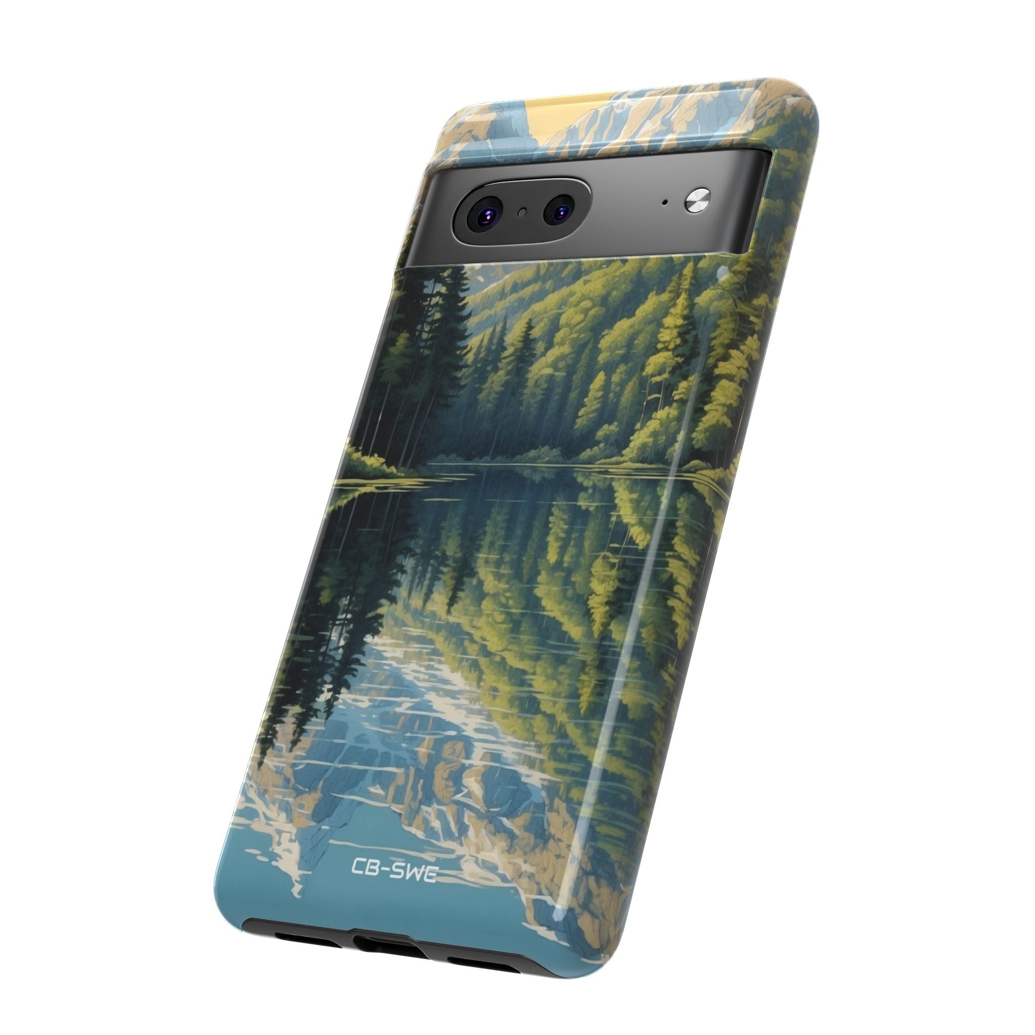 Mountain Peaks Reflect - Google Pixel Case