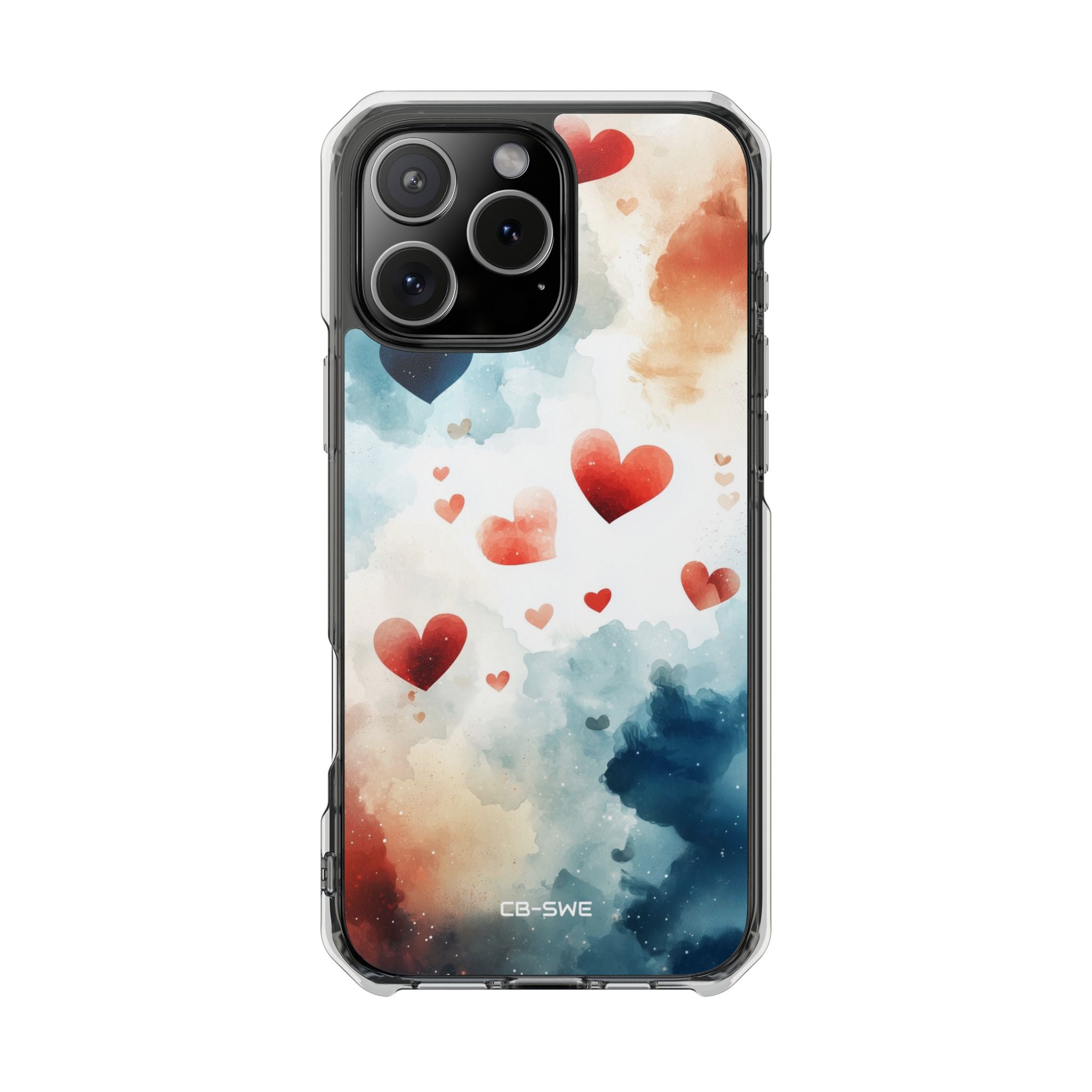 Floating Hearts Dance iPhone Case - Impact