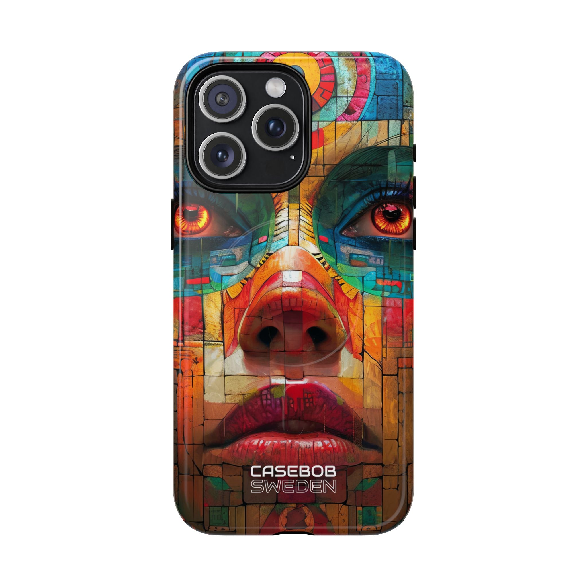 Ritratto Fiamma Geometrica iPhone 15 - Tough+