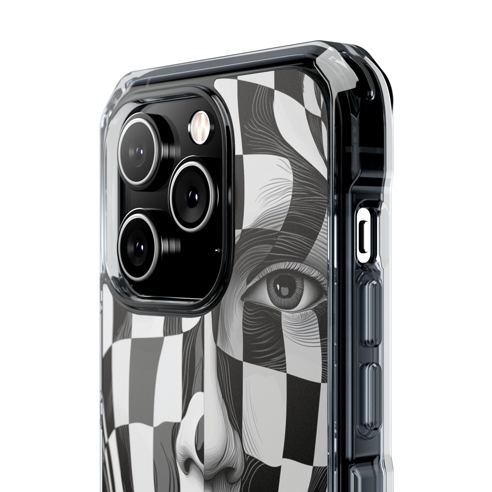 Checkered Face iPhone 14 Pro Case - Impact