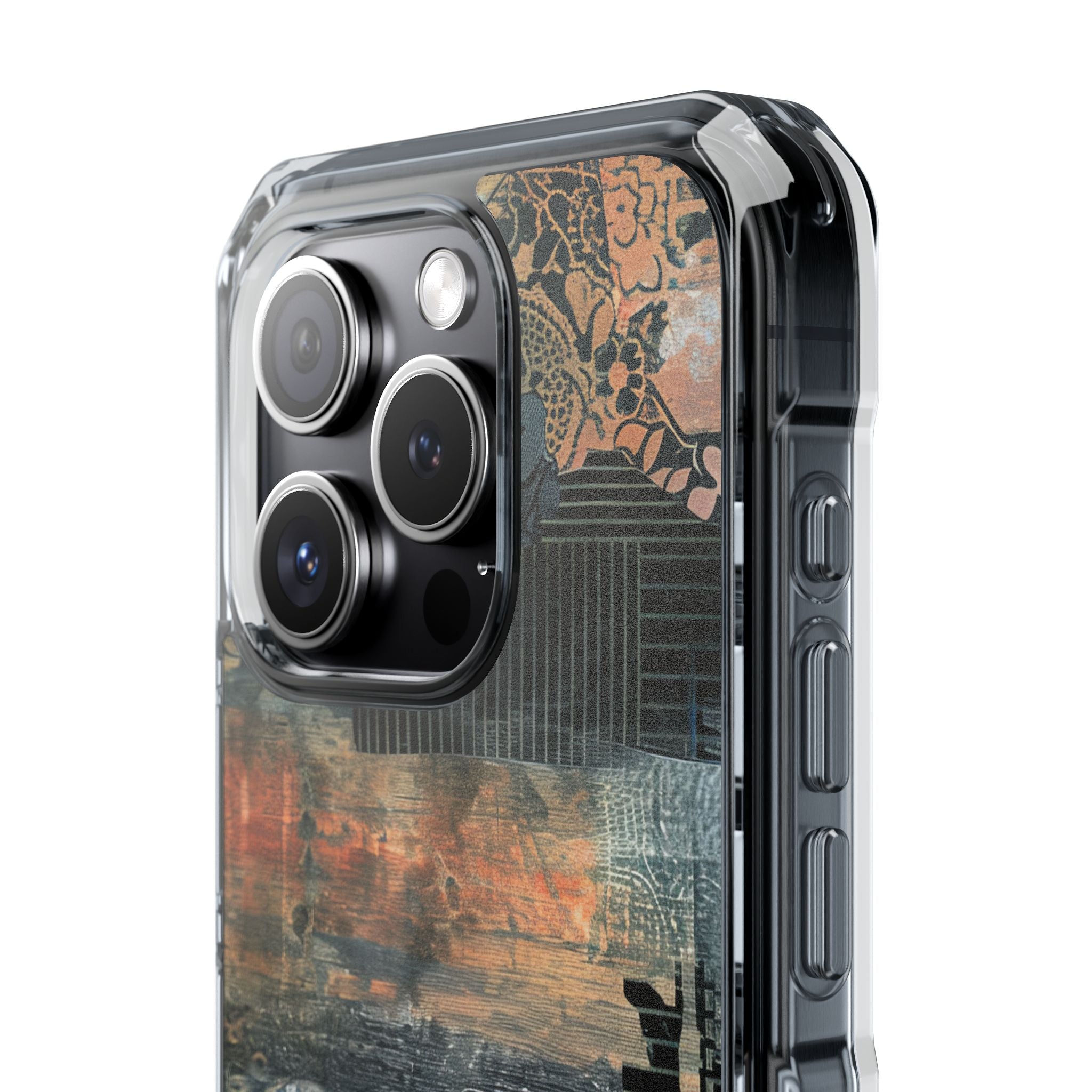 Rust Bloom Tangle iPhone 15 - Impact Clear+