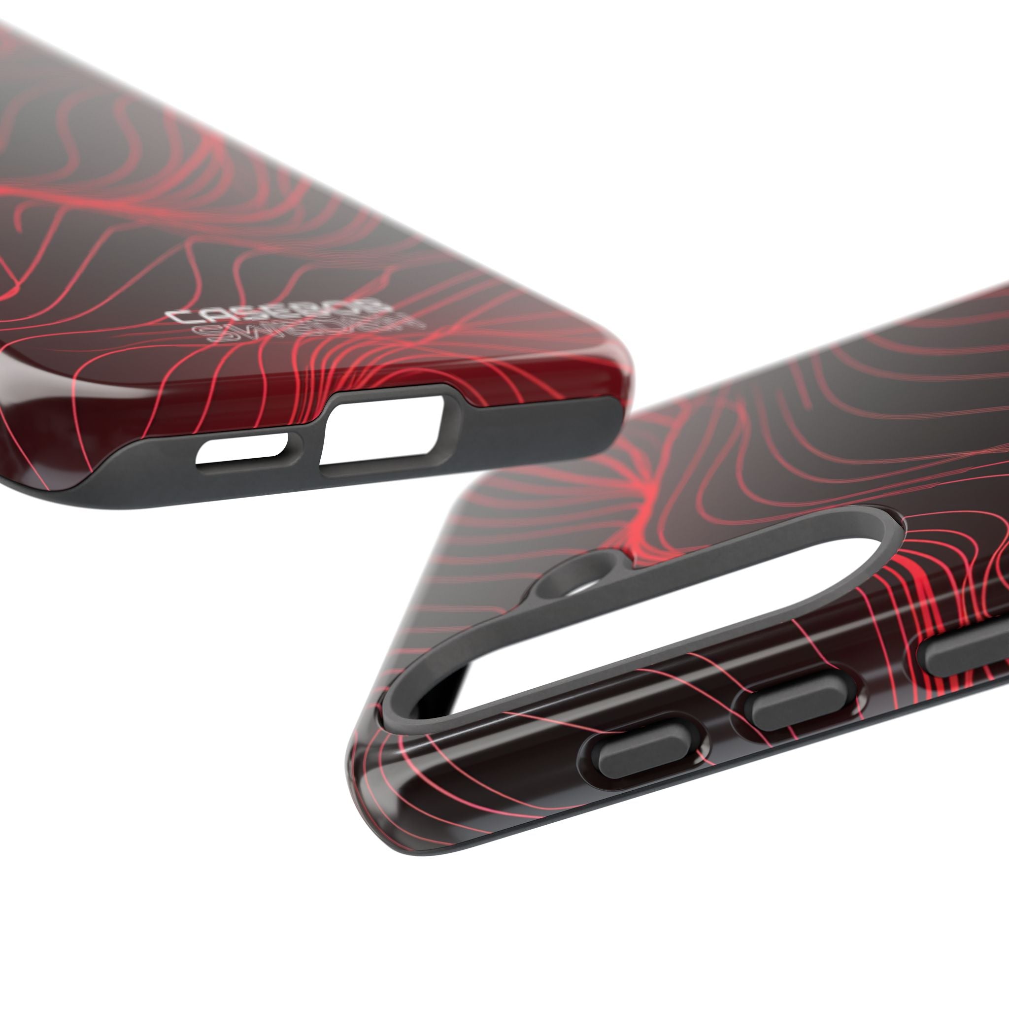 Crimson Waveform Flow Samsung S25 - Tough