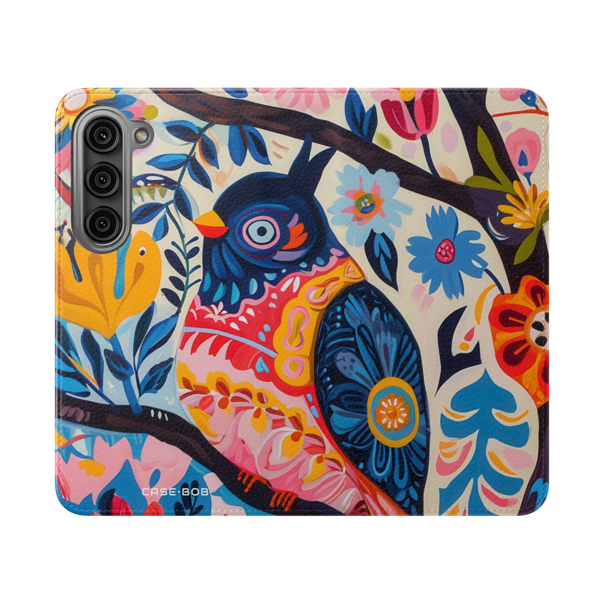 Ornate Owl Bloom - Samsung S23 Case - Wallet