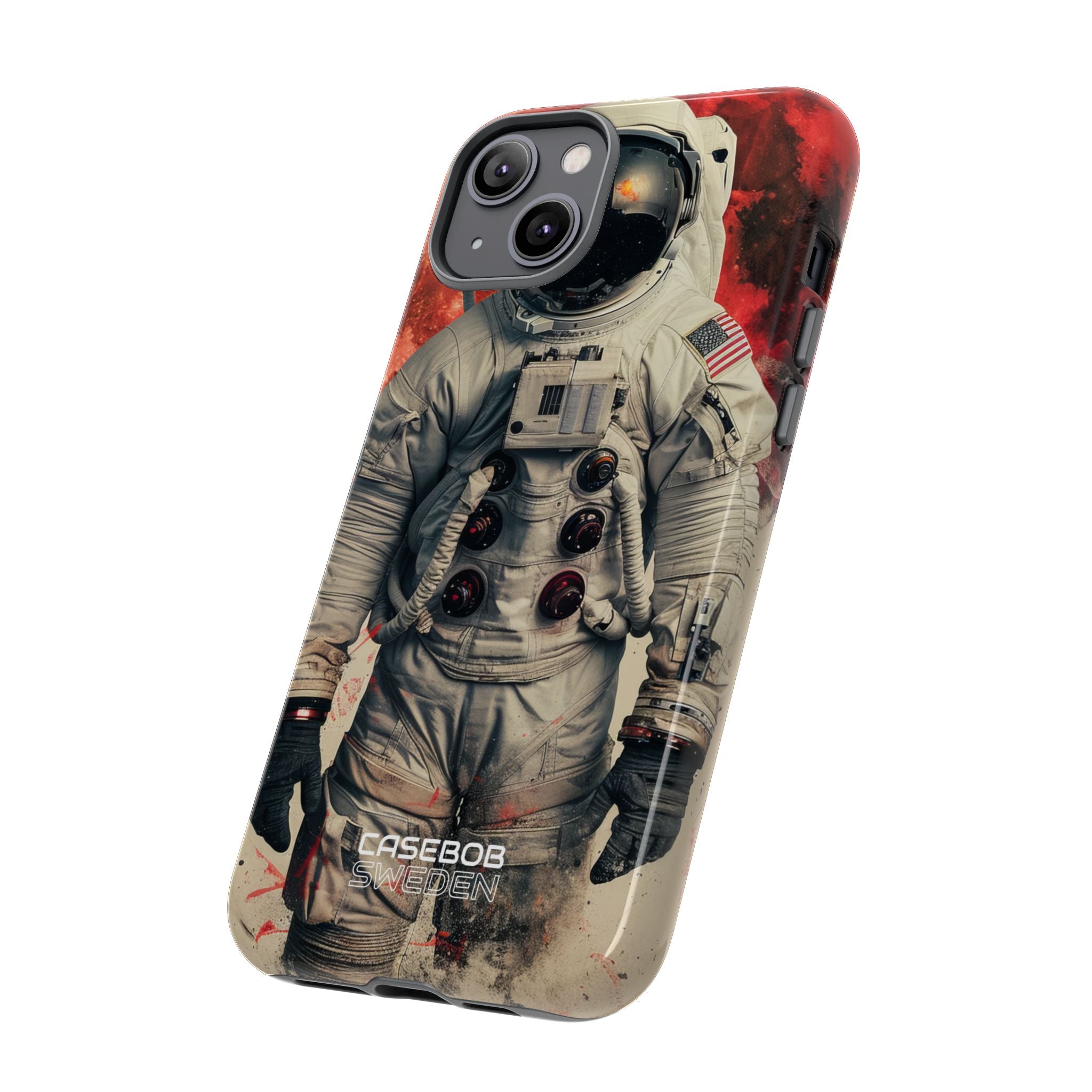 Crimson Spacewalk Dream iPhone 14 - Resistente