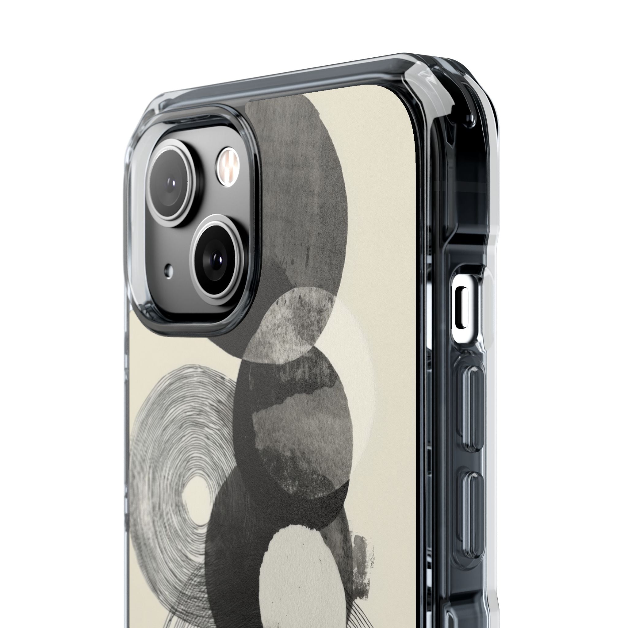 Circles Embrace Lines iPhone Case - Impact