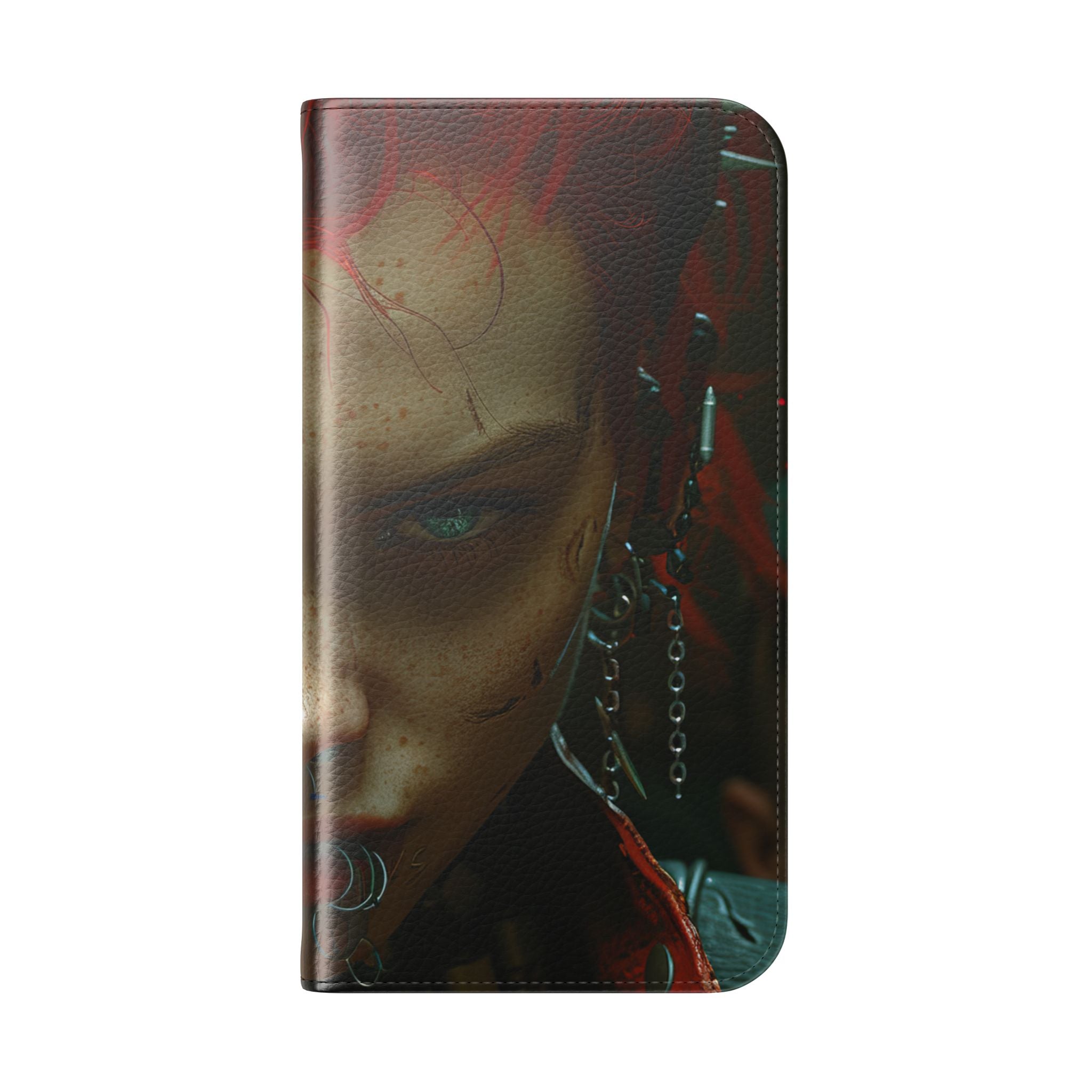 Scarlet Gaze - iPhone 15 Case - Wallet