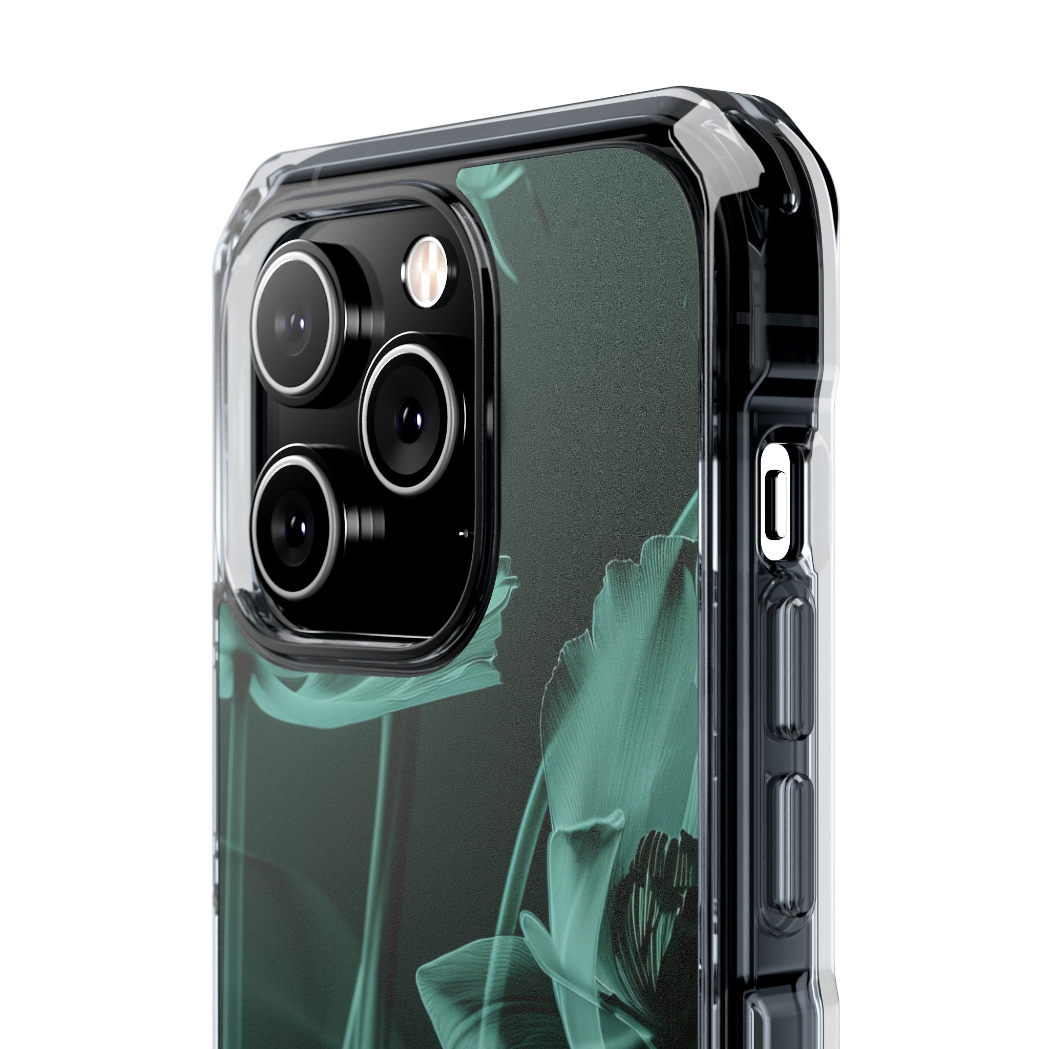 Teal Bloom Radiance iPhone 14 - Impact Clear+