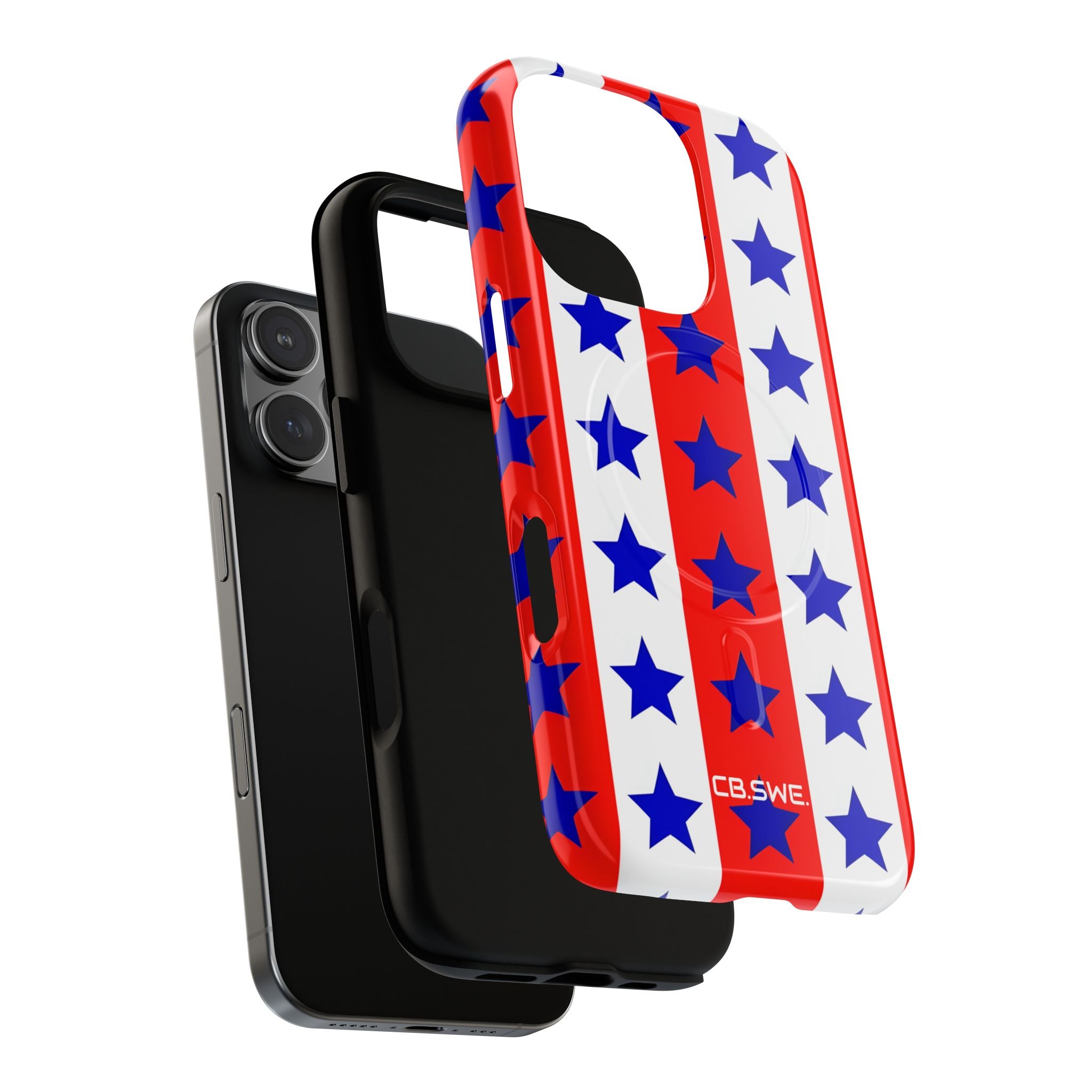 Patriotic American Flag Inspired Seamless iPhone 16 - Tough+