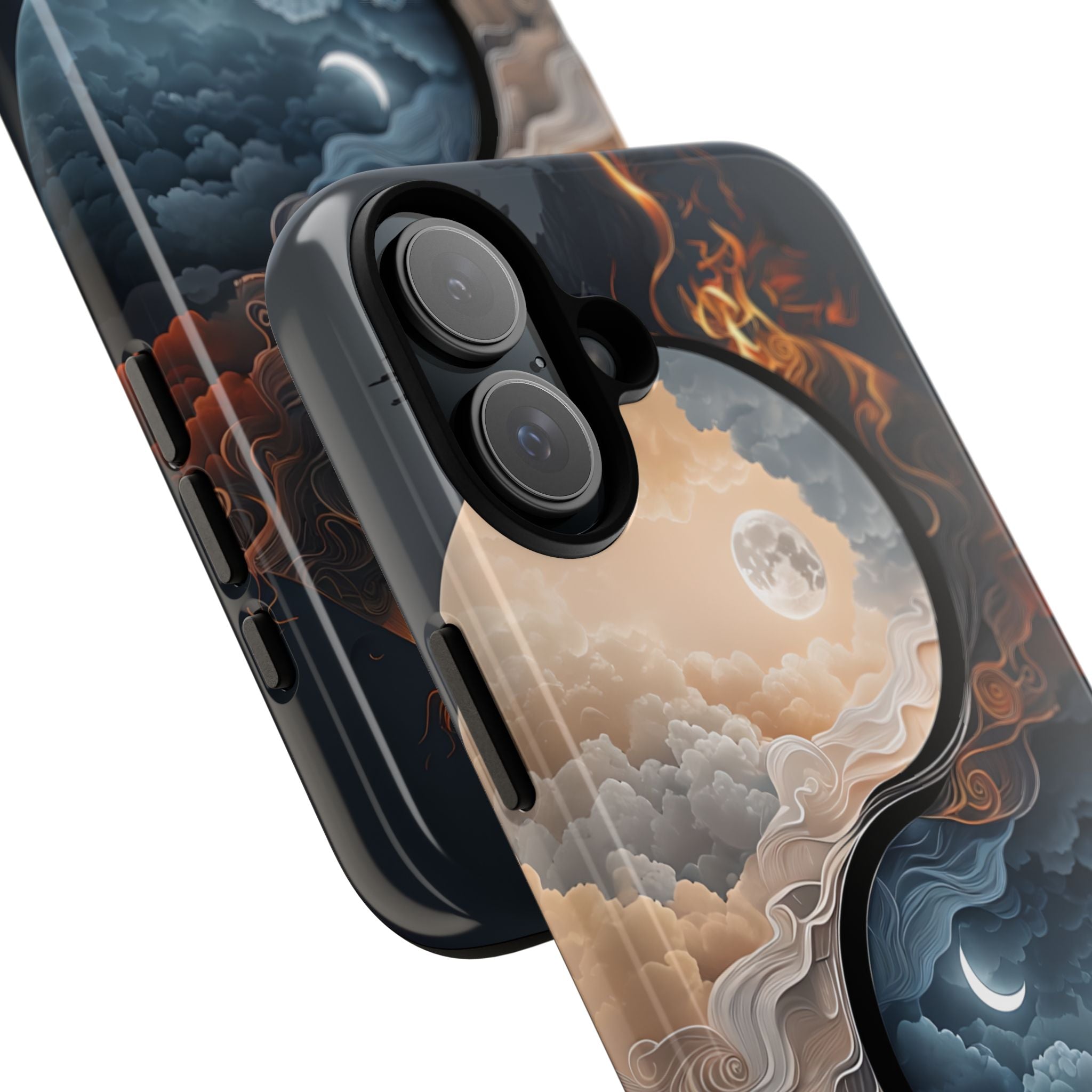 Surreal Day Night Yin Yang Symbol Artwork Phone iPhone 16 - Tough