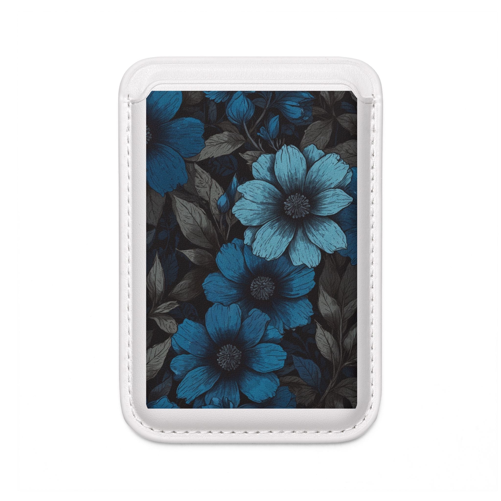 Blue Petal Bloom Wallet – MagSafe Ready