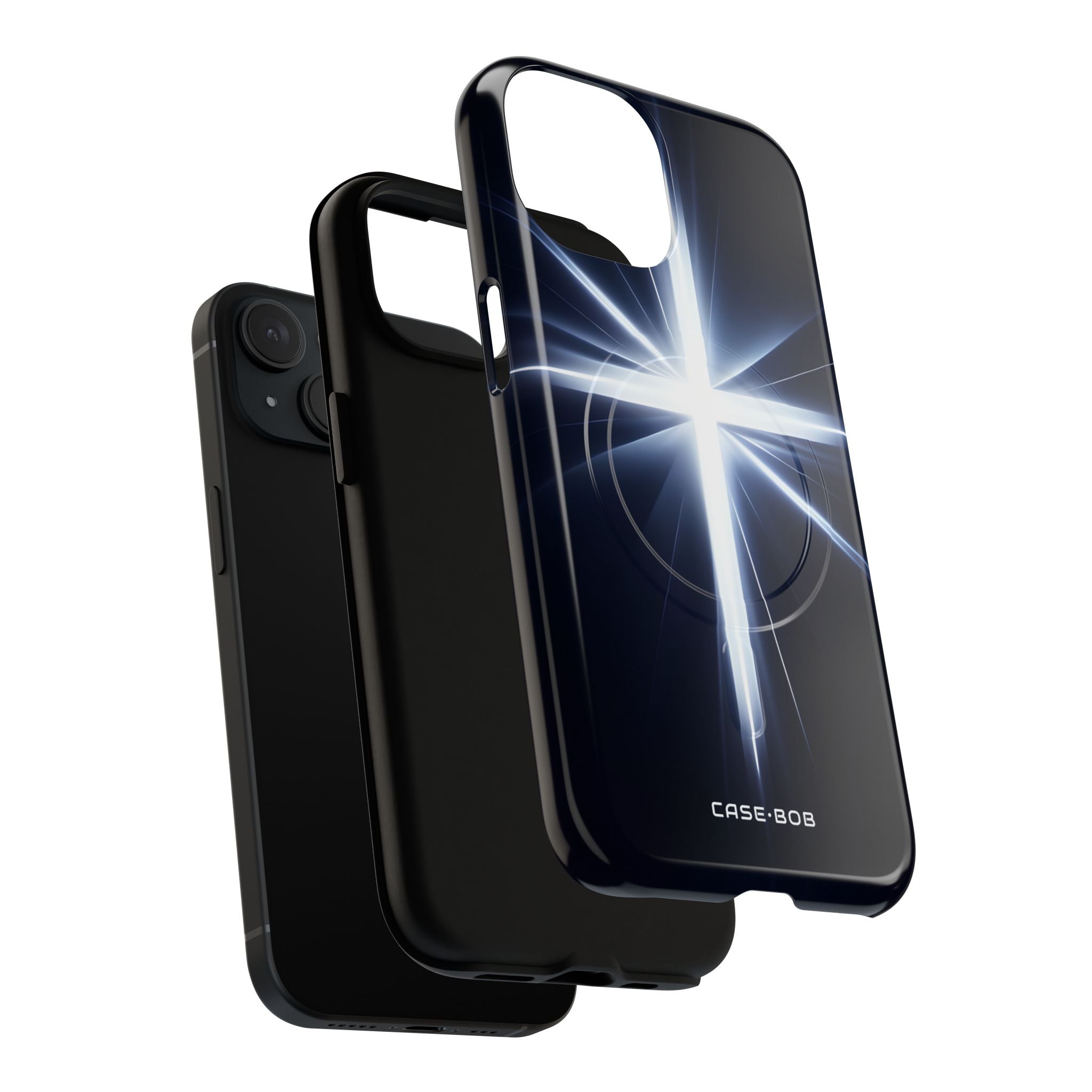 Glowing Crossburst iPhone 15 Case - Tough+