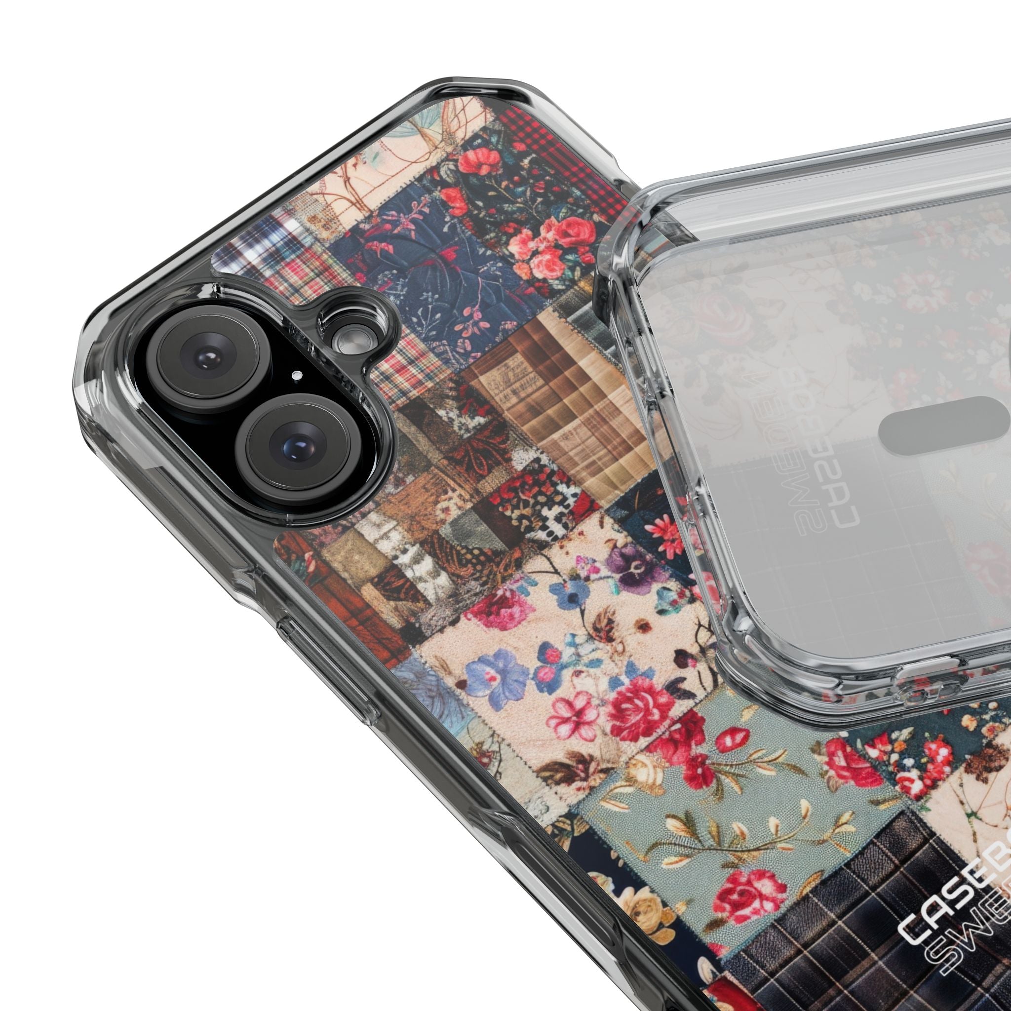 Patchwork Floral Quilt iPhone 16 - Impact Clear+
