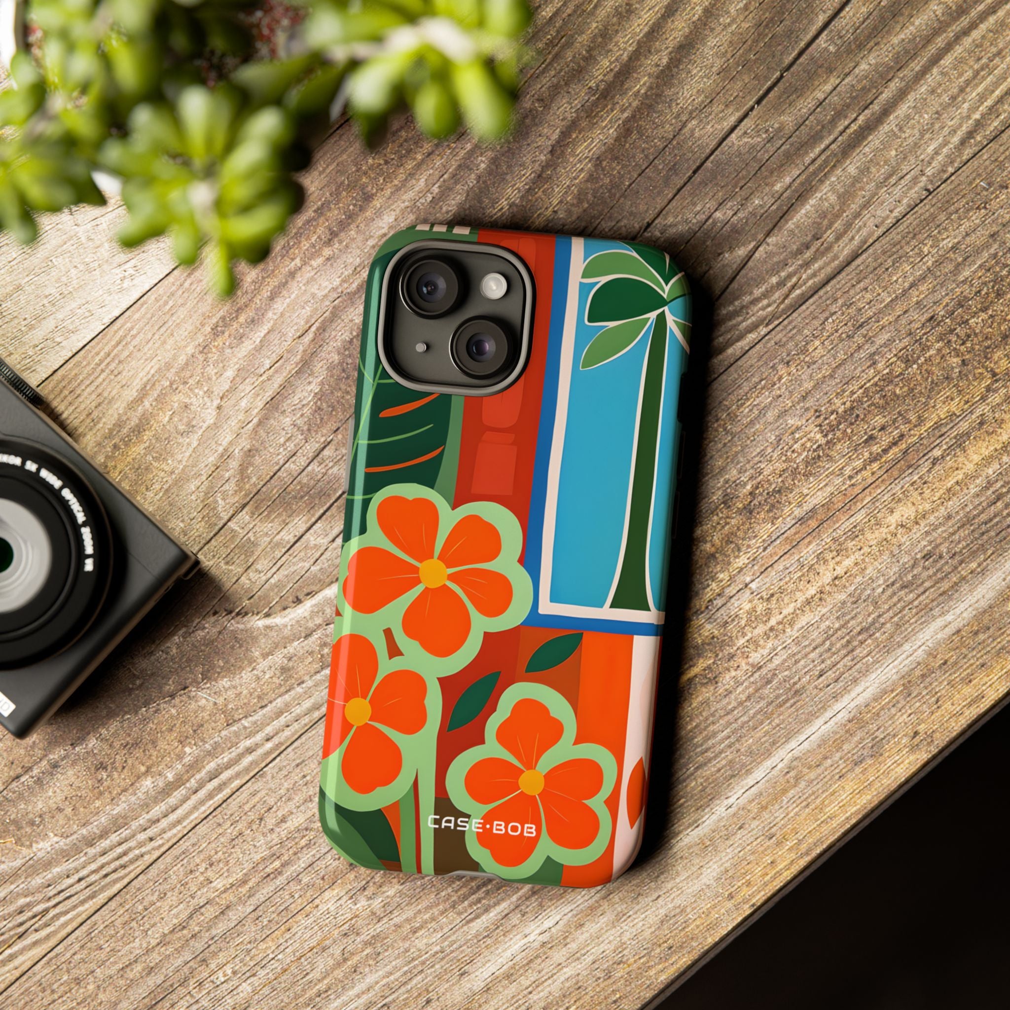 Orange Blossom Burst iPhone 15 Case - Tough