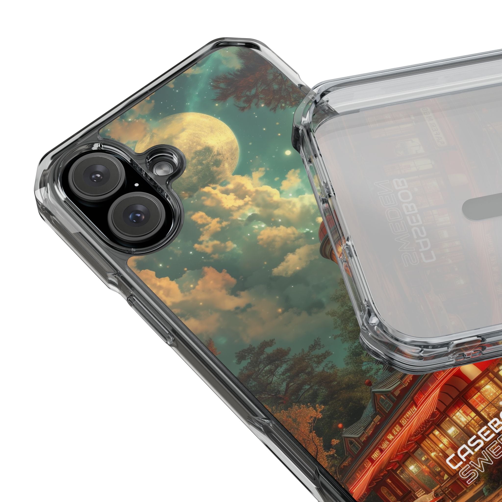 Retro Moonlight Cafe iPhone 16 - Impact Clear+