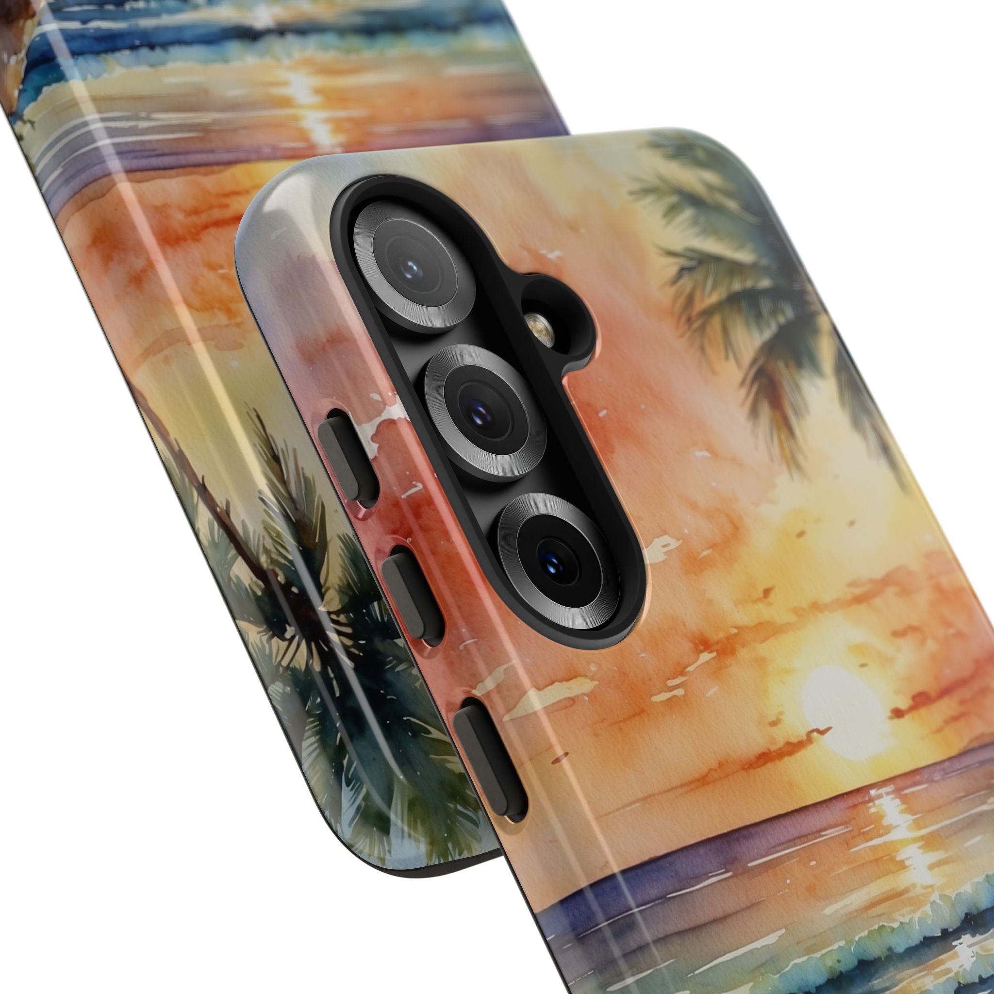 Sunset Palm Samsung S25 Case - Tough