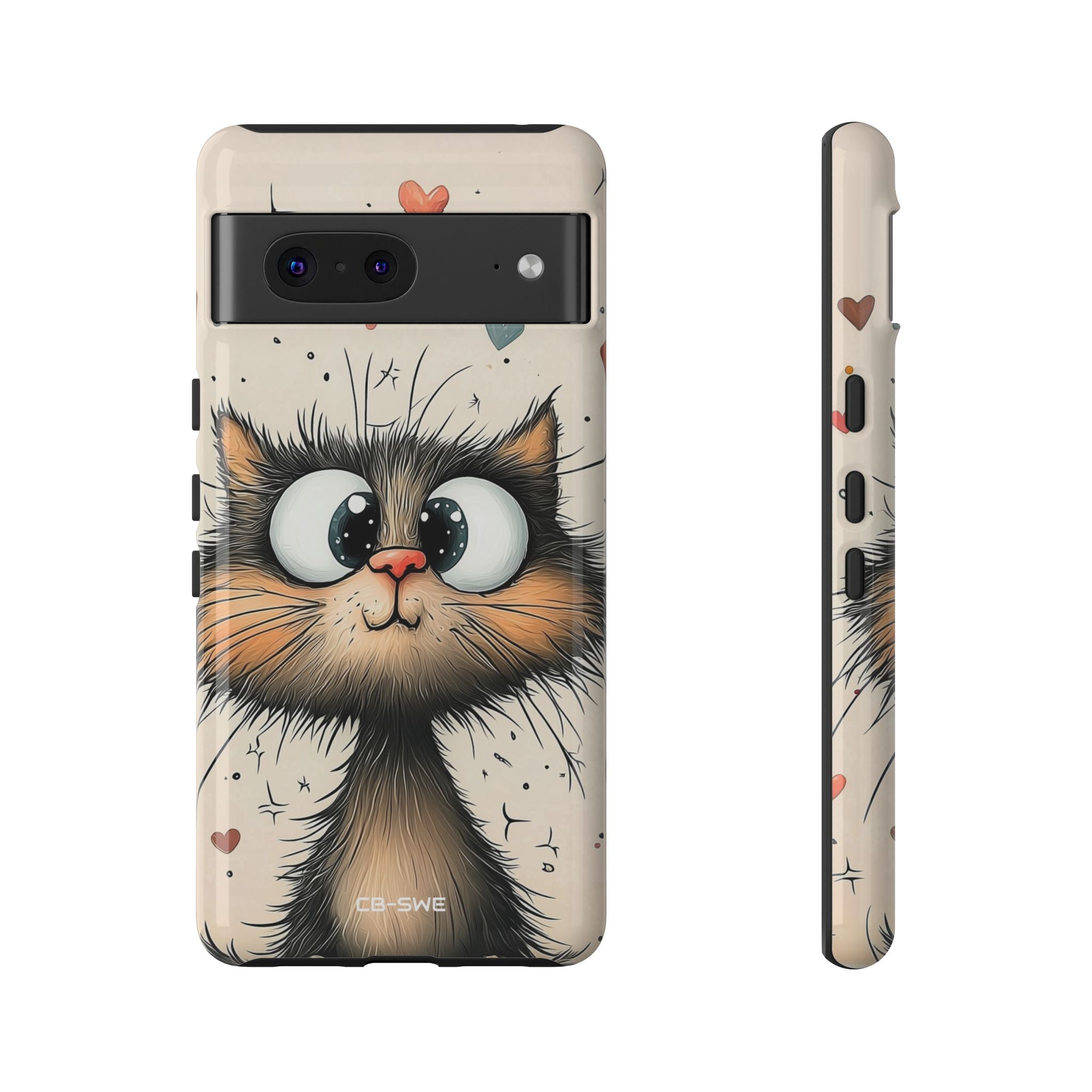 Whimsical Cat Smiles - Google Pixel Case