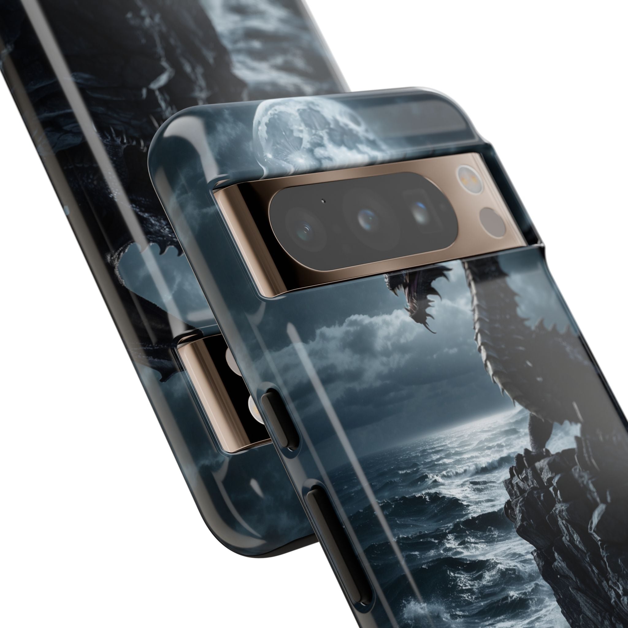 Dragon Roars Against Sea - Google Pixel Case
