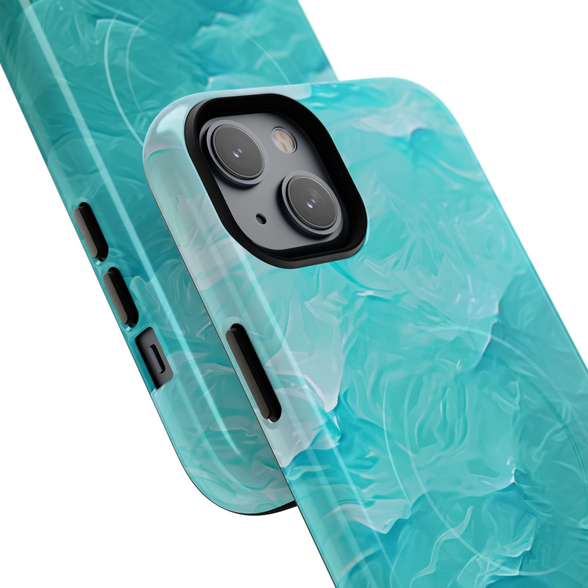 Soothing Aqua Currents iPhone 14 - Tough+