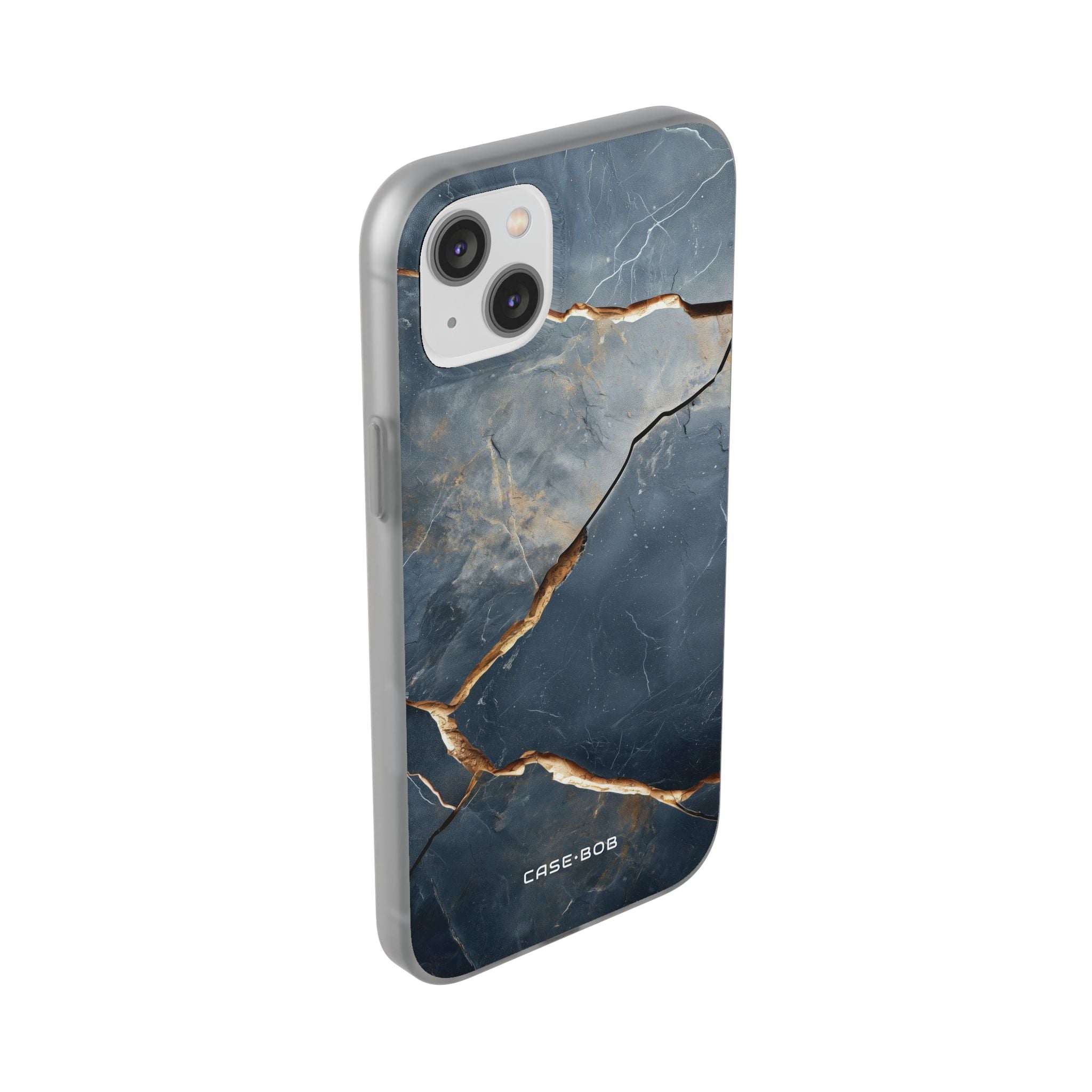 Jagged Vein Navy iPhone 14 Plus Case - Soft