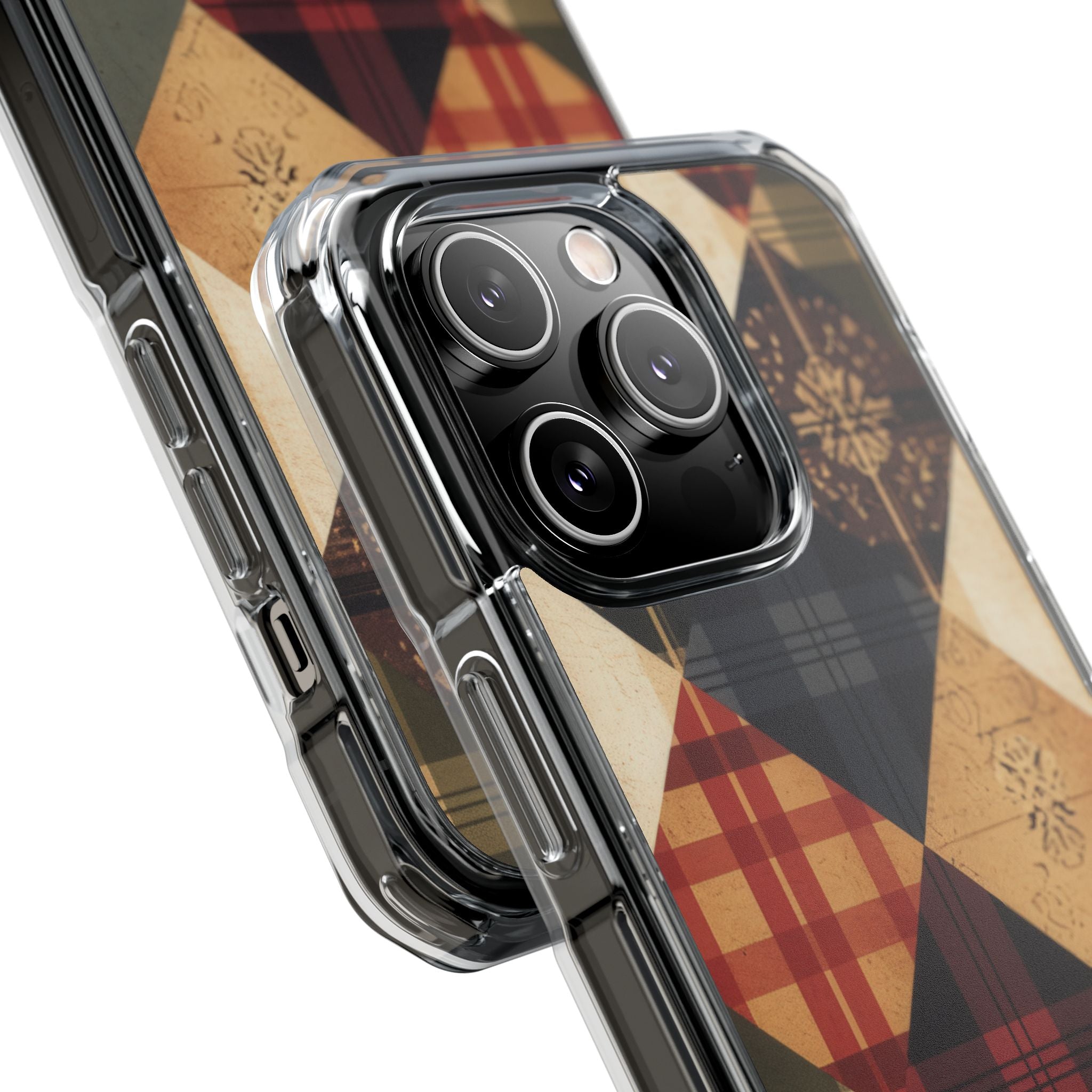Rustic Quilt Charm iPhone 14 - Impact Clear+