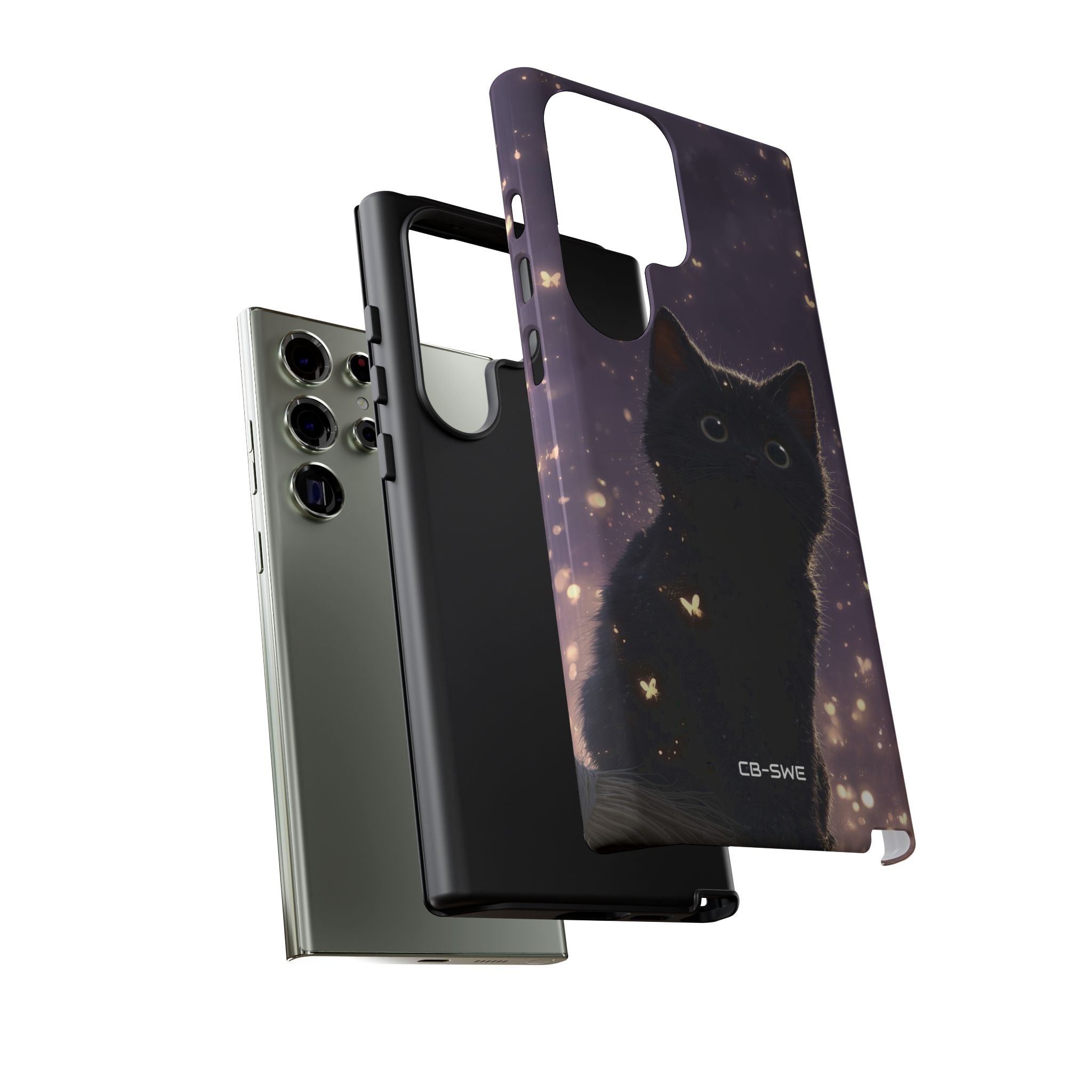 Whimsical Cat Soars - Samsung Case