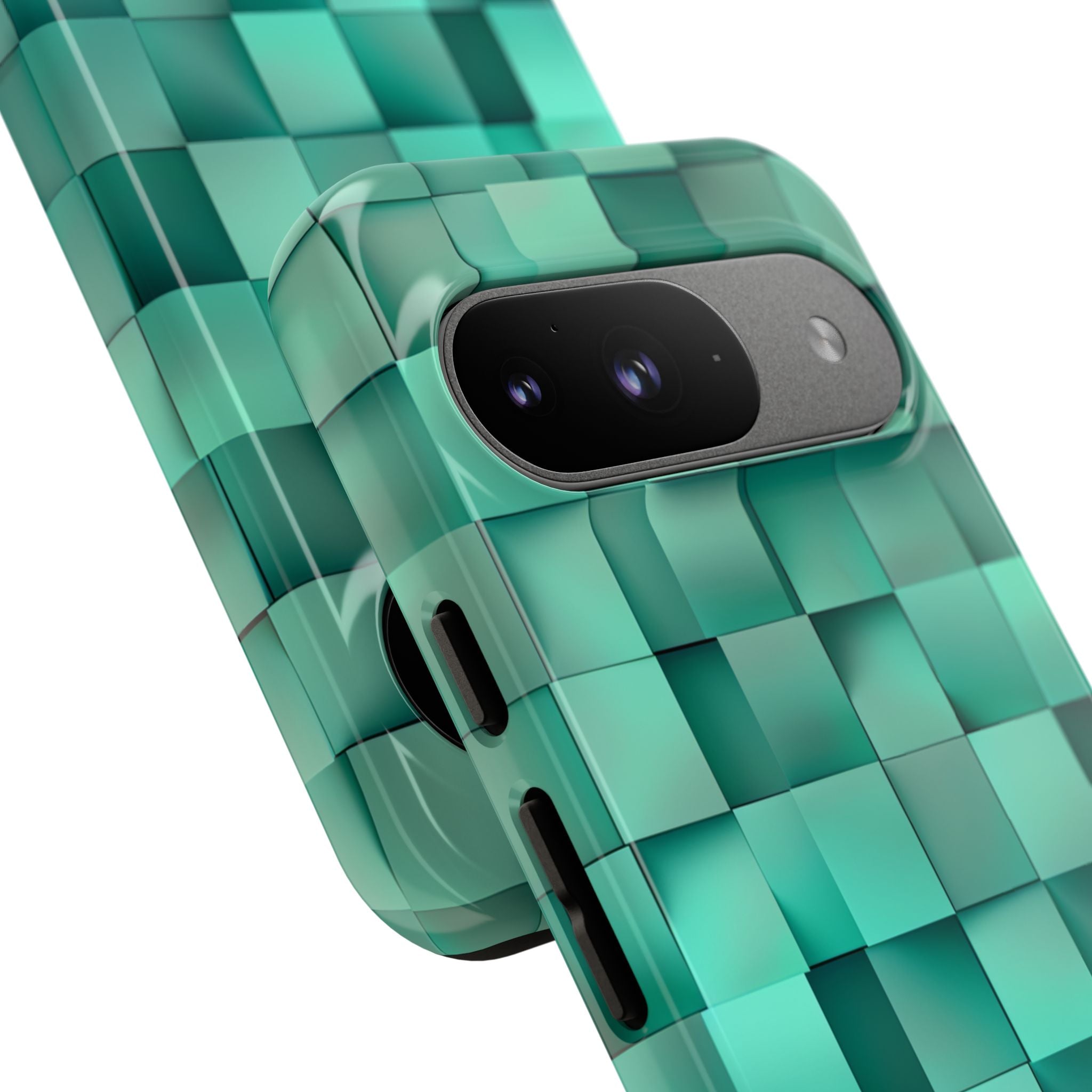 Folded Blue Squares Google Pixel 9 - Tough