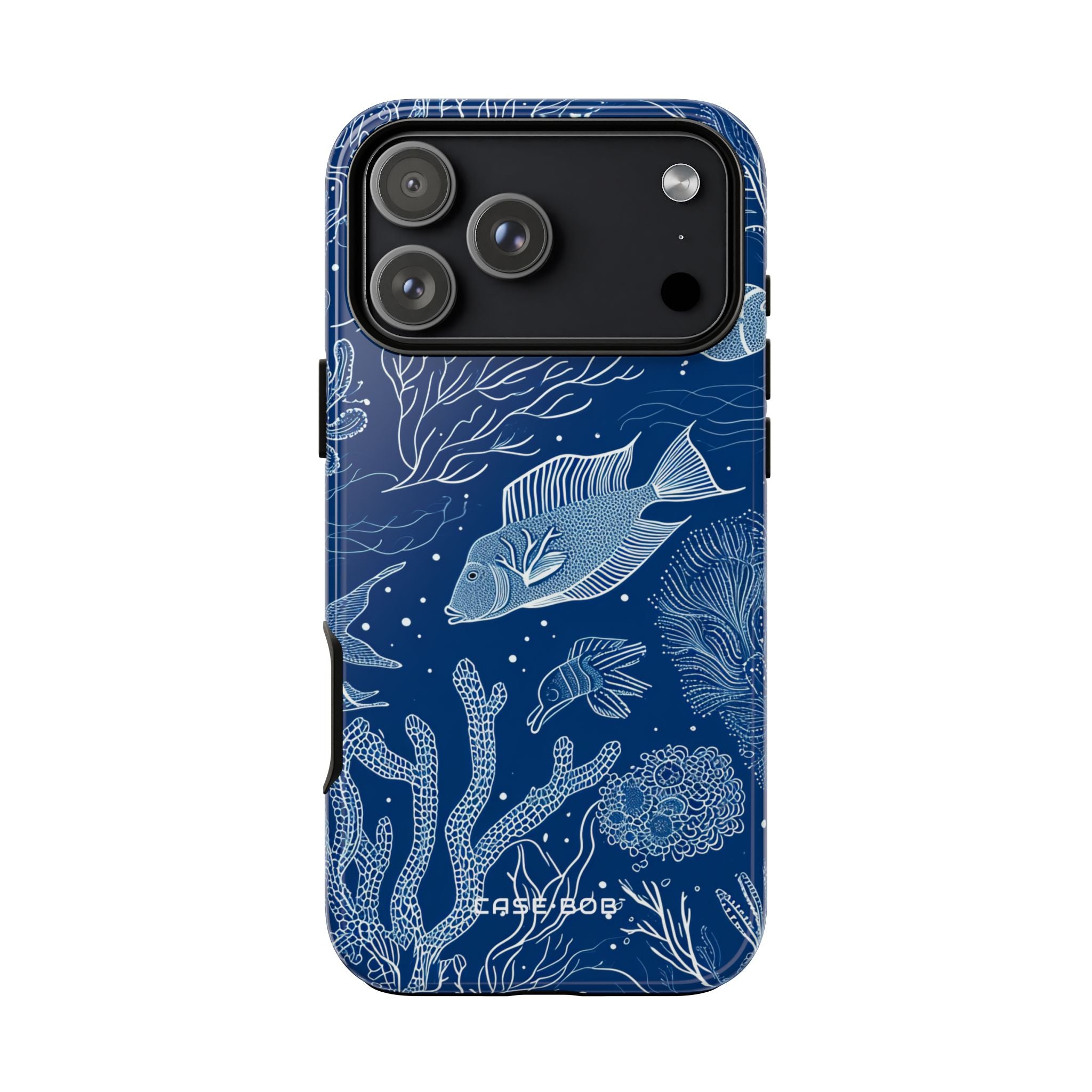 Navy Scale Reef iPhone 17 Pro Max Case - Tough