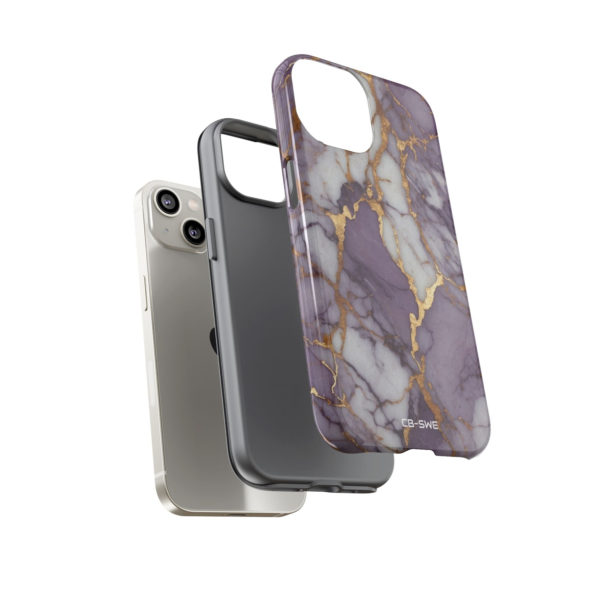 Lavender Veins Flow - iPhone Case