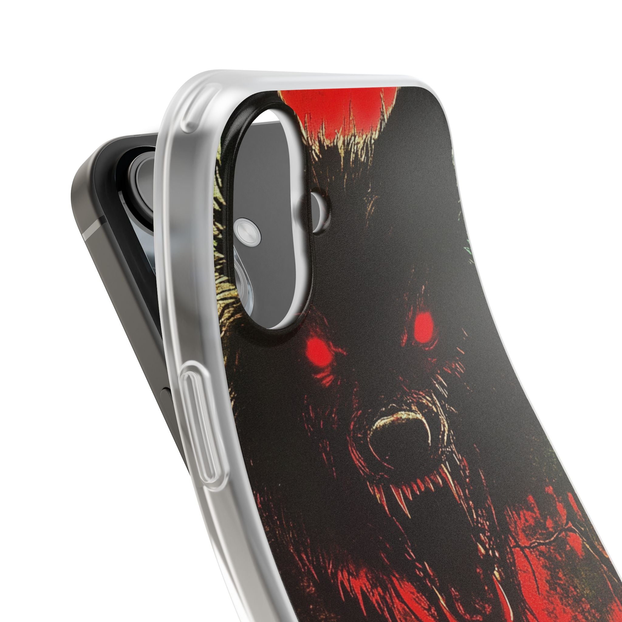 Crimson Wolf iPhone 16 Plus Case - Soft