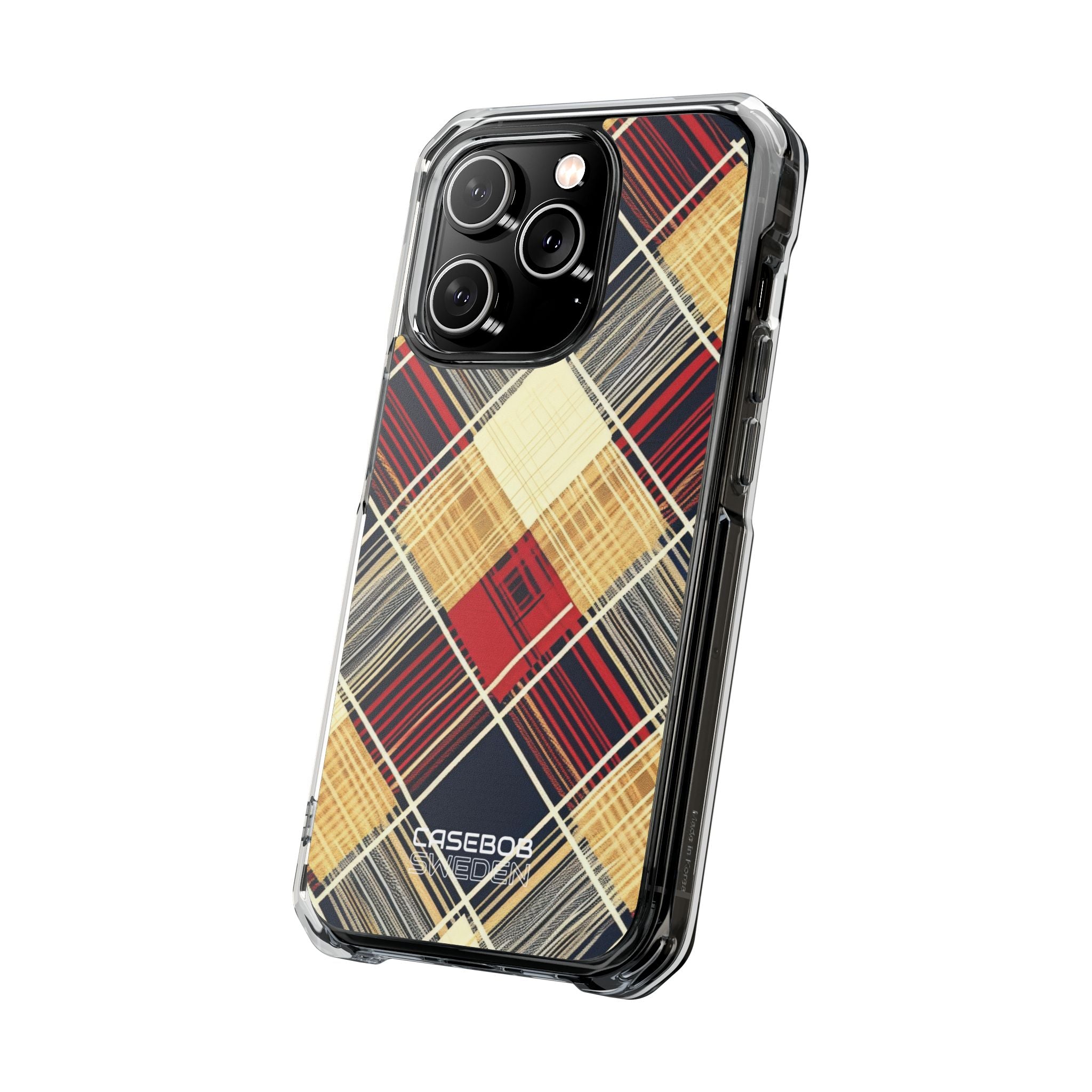 Plaid Diamond Tapestry iPhone 14 - Impact Clear+
